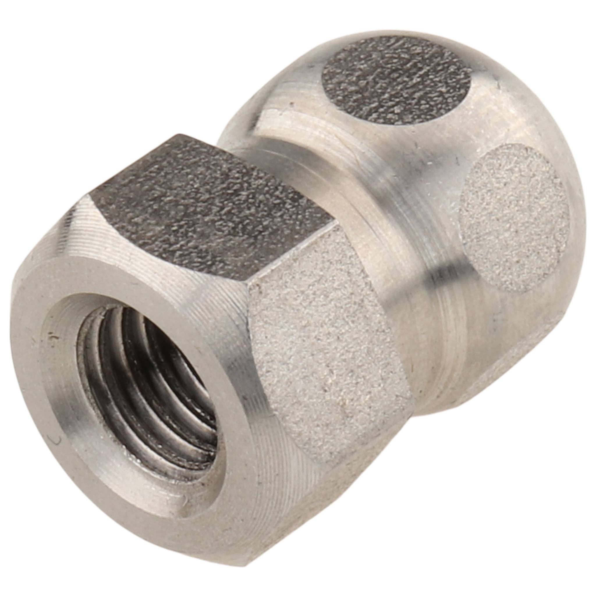 Kugelkopf, M8x10, Edelstahl, blank