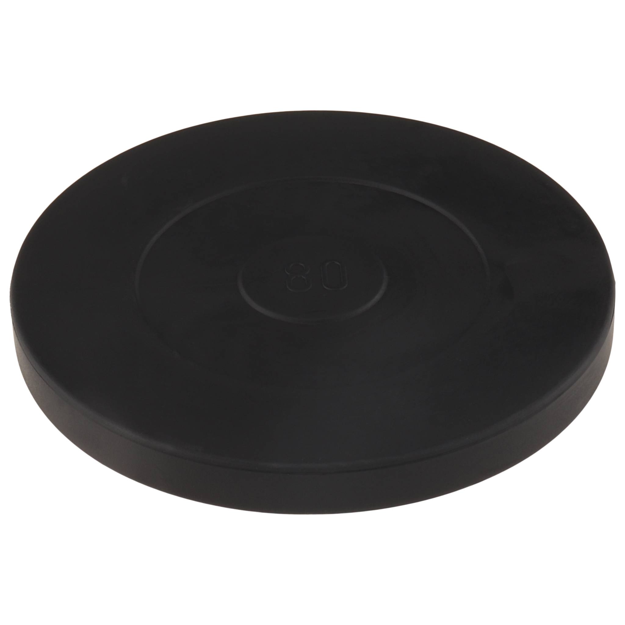 Platte, Anti-Slip-Platte, 80, Thermoplastisches Elastomer ca. 70 Shore A, schwarz