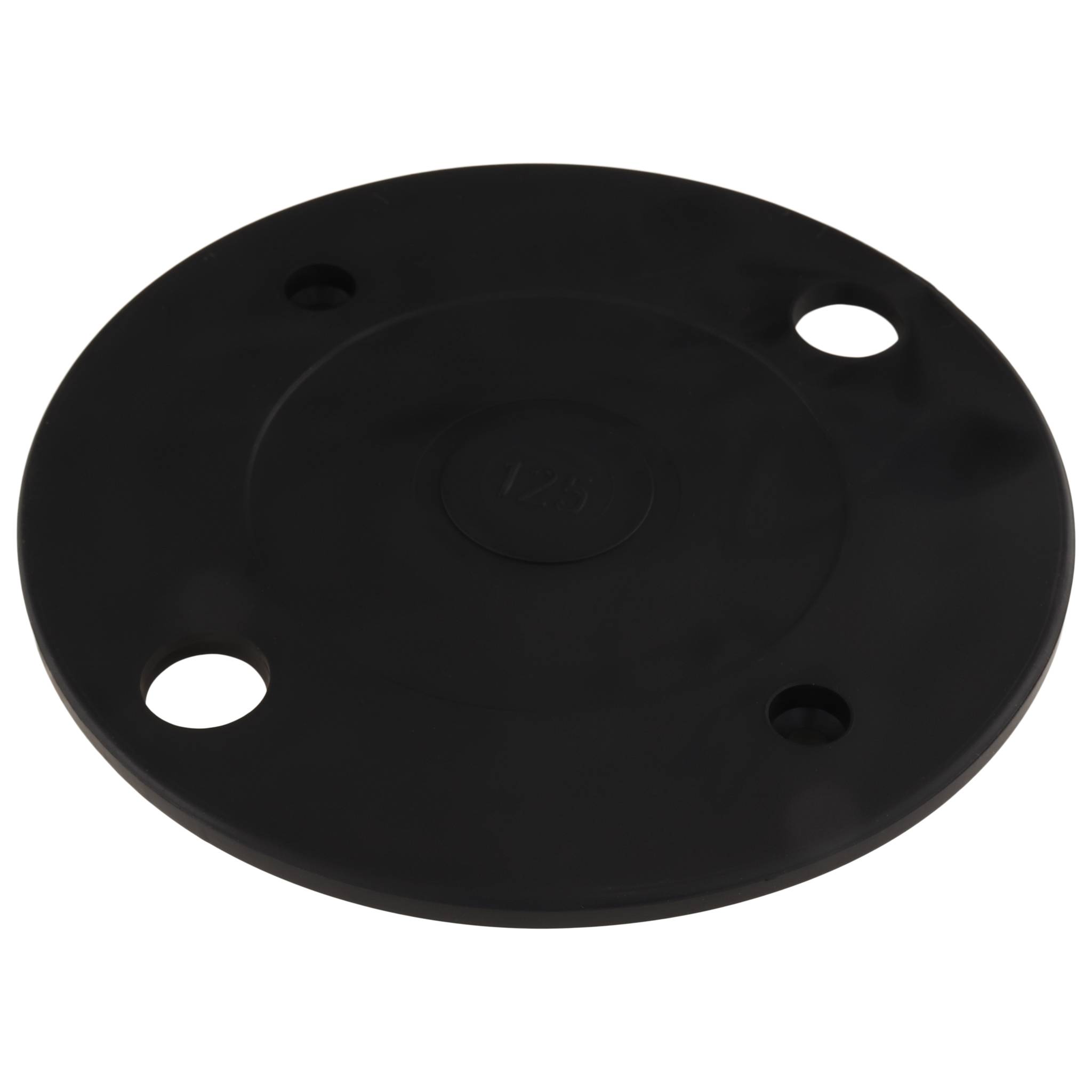 Platte, Anti-Slip-Platte, 125, Thermoplastisches Elastomer ca. 70 Shore A, schwarz