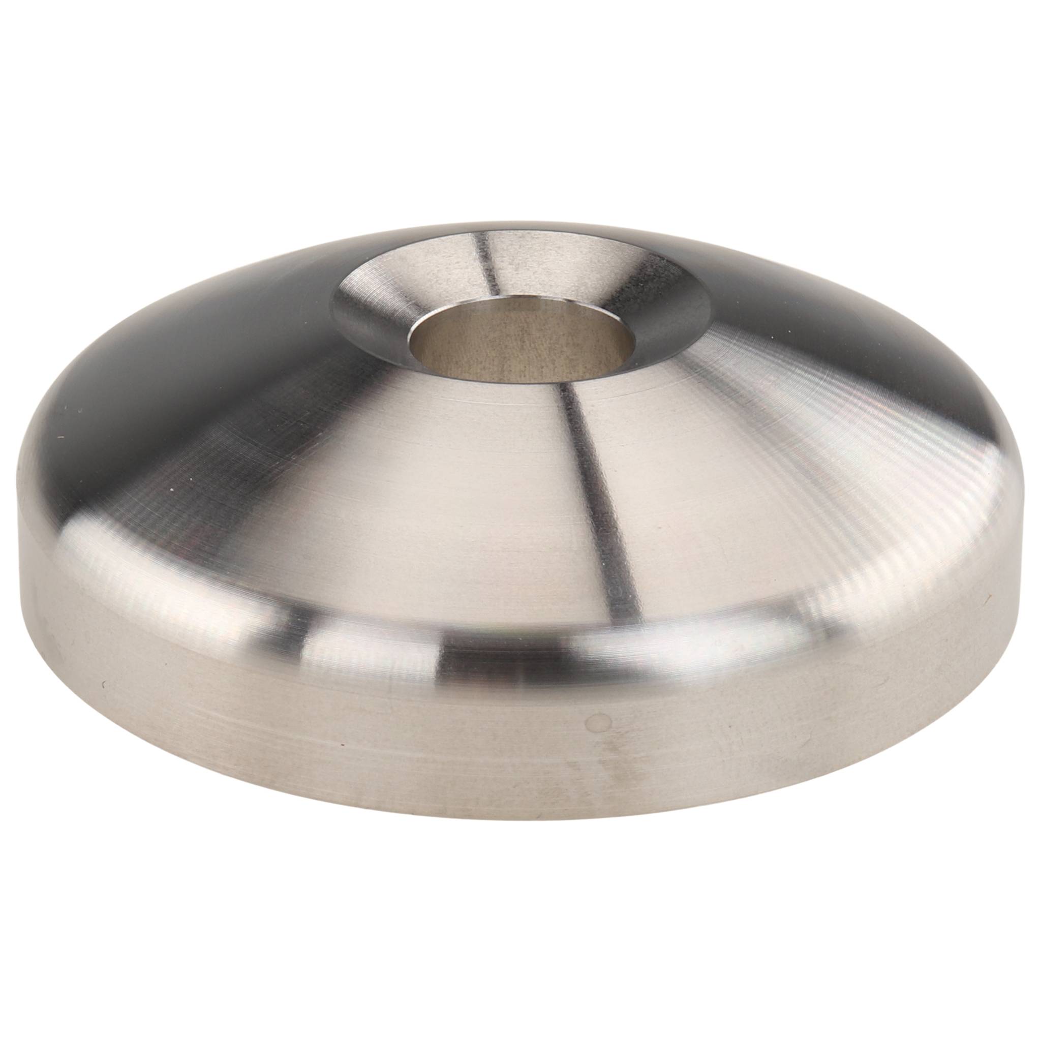 Teller, Fußteller, 60, Edelstahl, blank