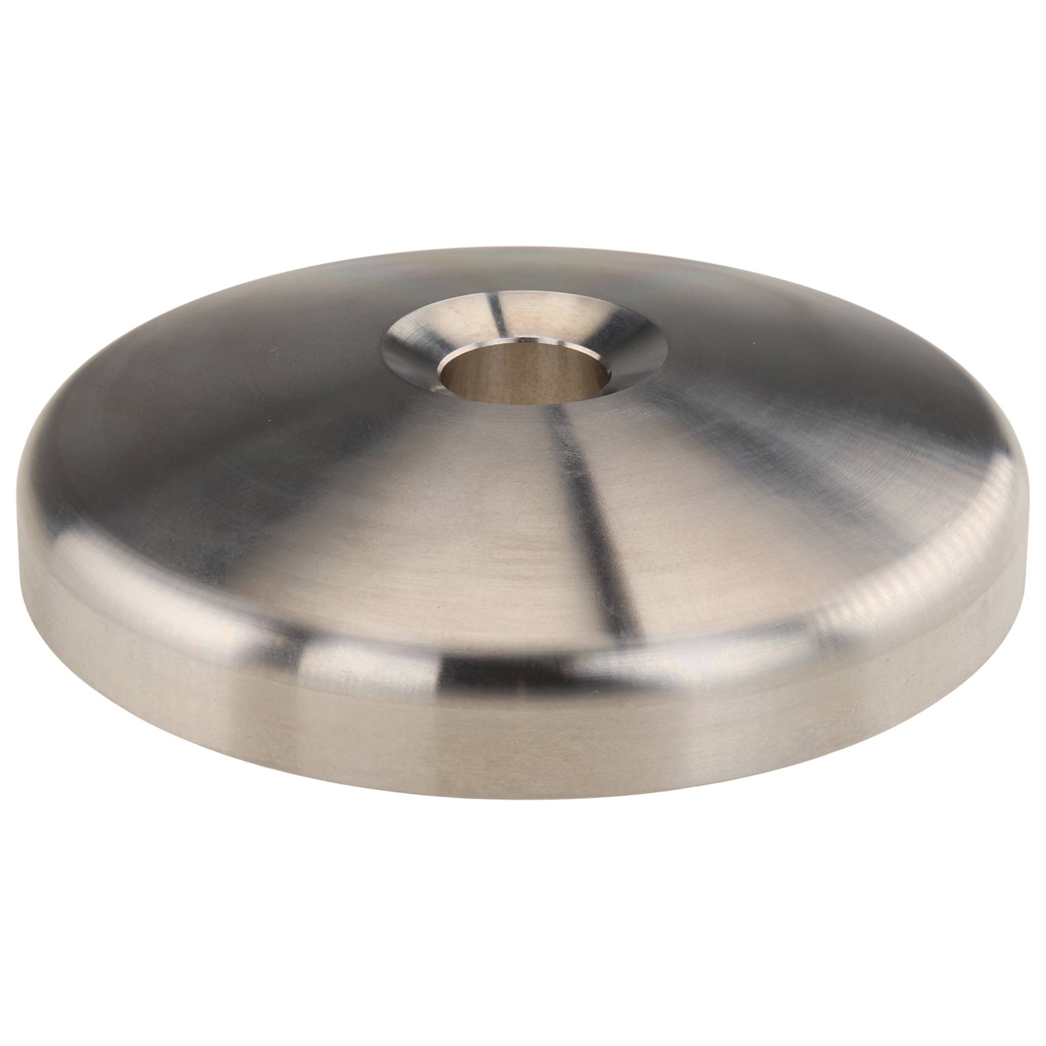 Teller, Fußteller, 80, Edelstahl, blank