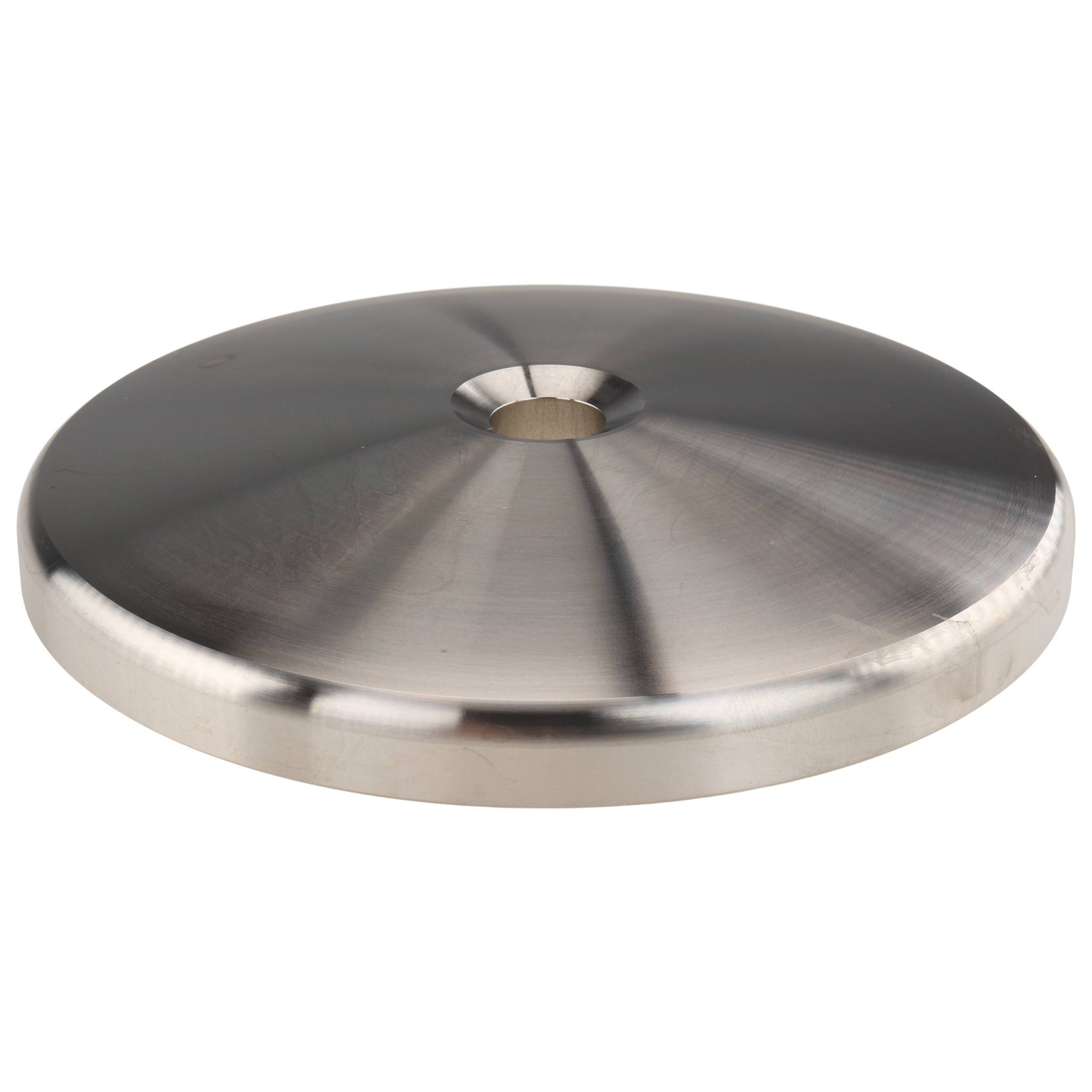 Teller, Fußteller, 120, Edelstahl, blank