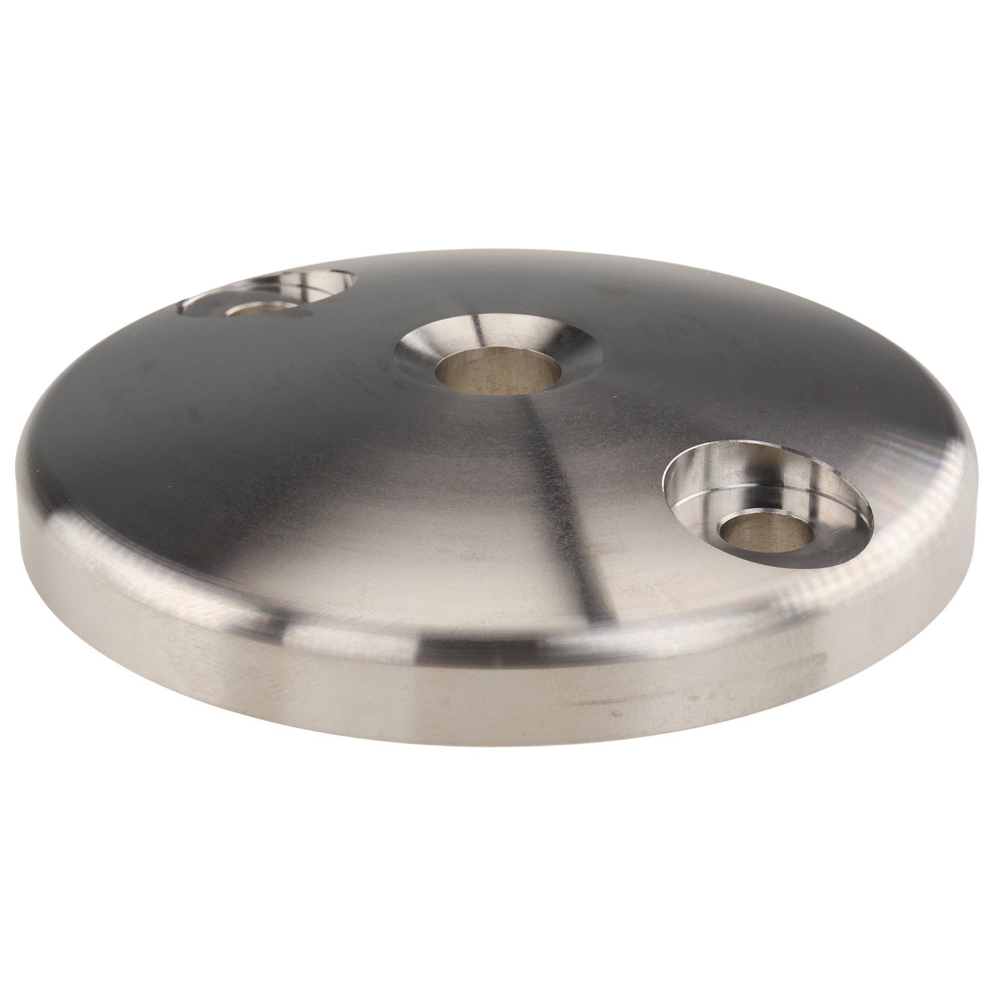 Teller, Fußteller, 100, Edelstahl, blank