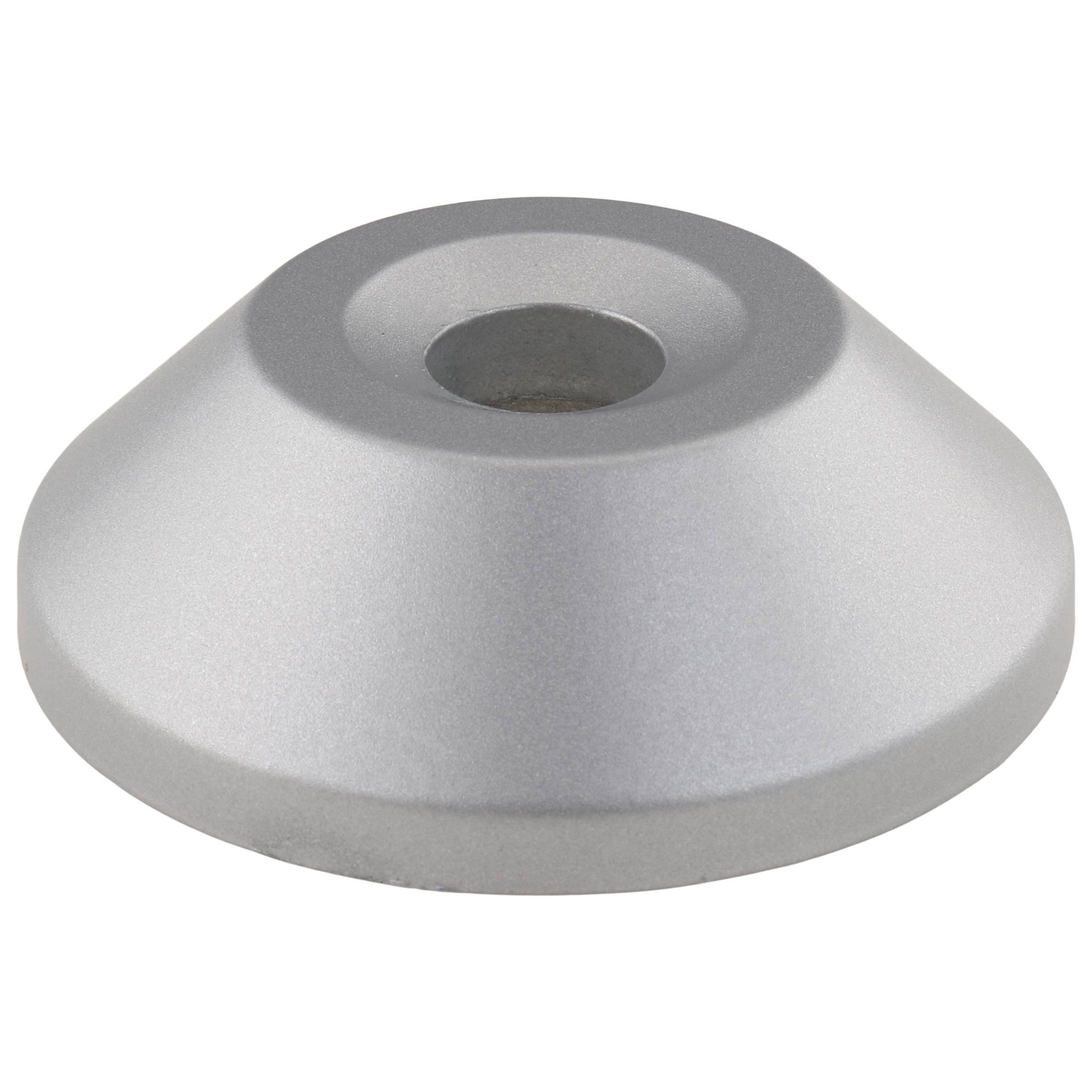 Teller, Trapezteller, 60, Zink-Druckguß, pulverbeschichtet, weißaluminium