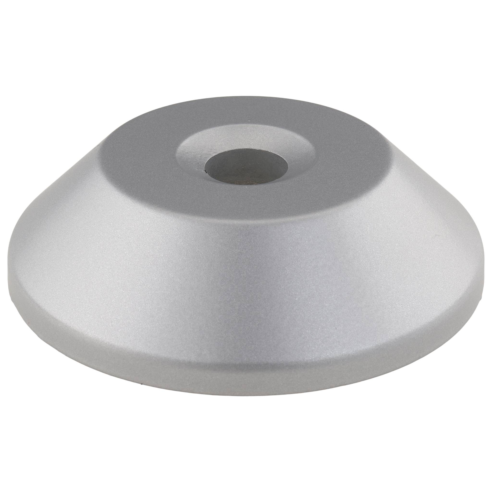 Teller, Trapezteller, 80, Zink-Druckguß, pulverbeschichtet, weißaluminium