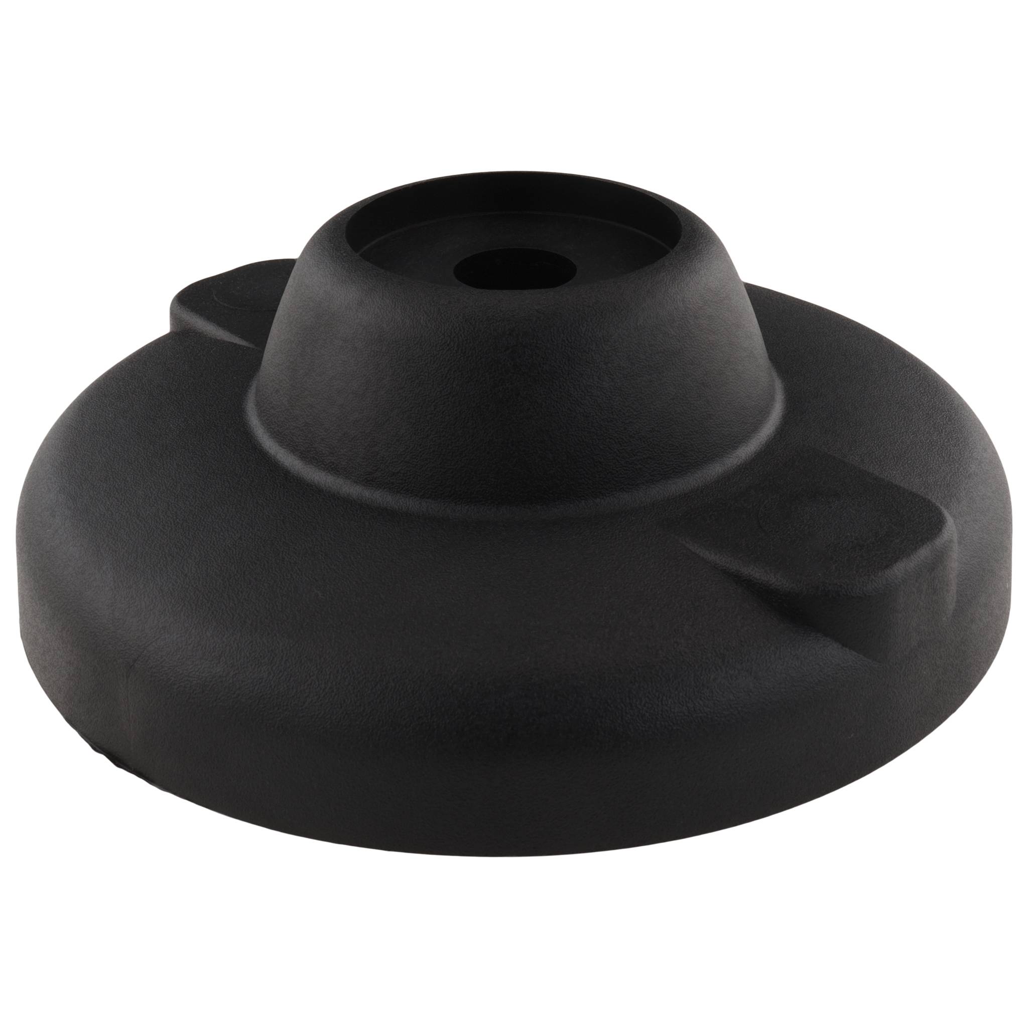 Teller, Fußteller, 125, Kunststoff PA glaskugelverstärkt, schwarz