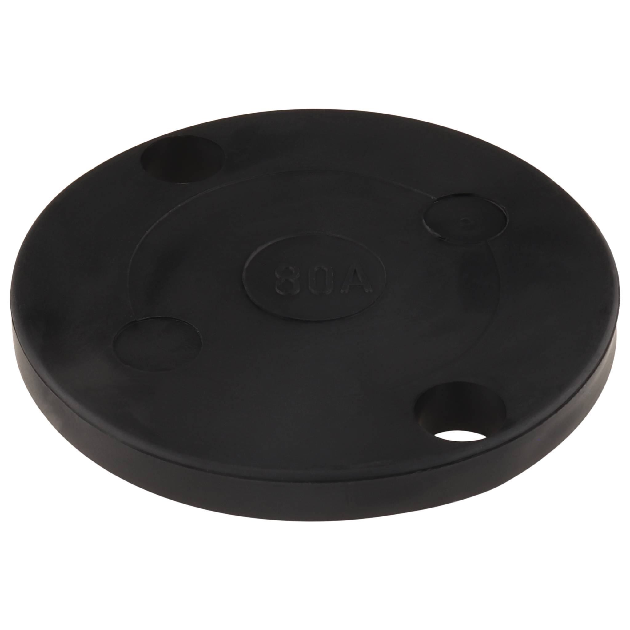 Platte, Anti-Slip-Platte, 80, Thermoplastisches Elastomer ca. 70 Shore A, schwarz