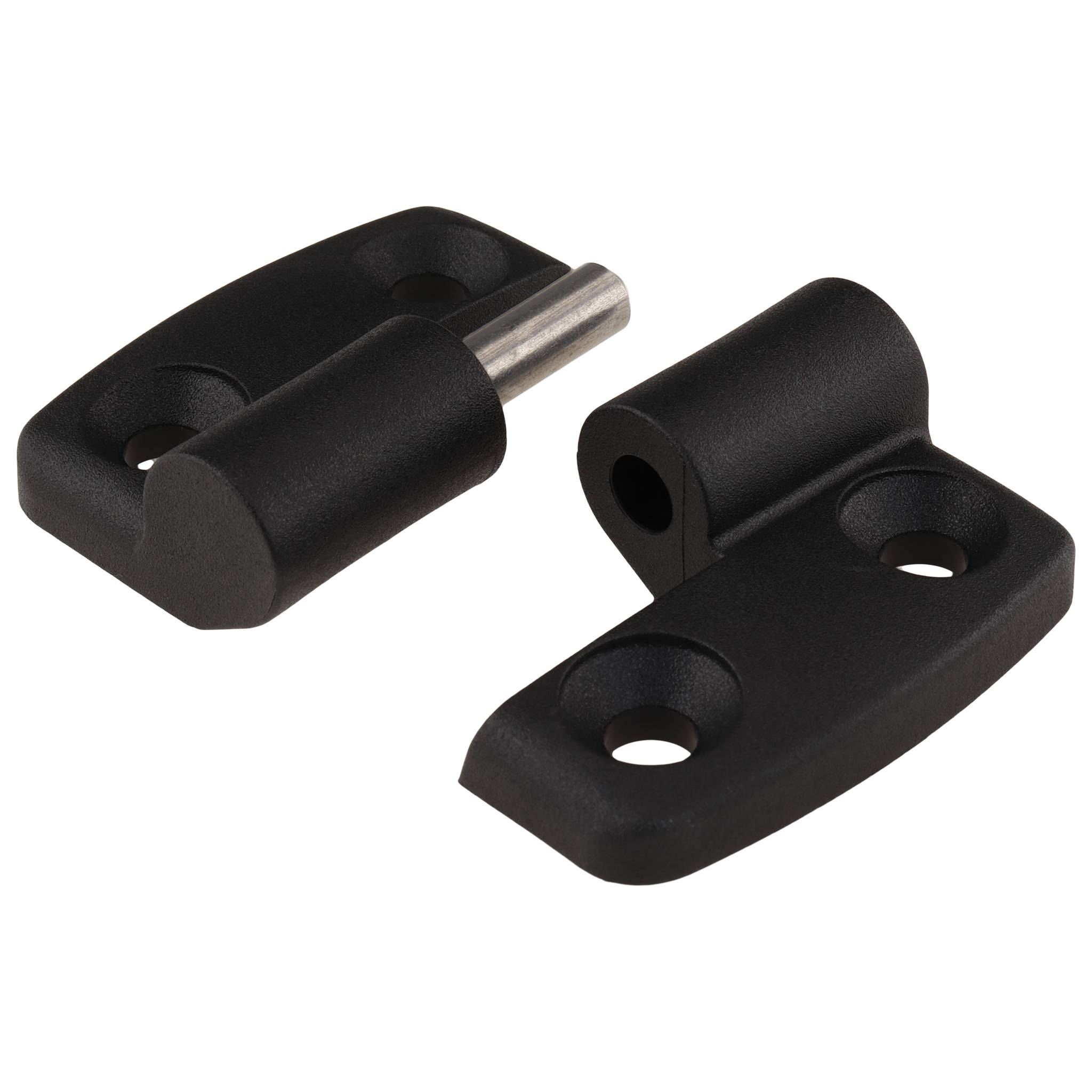 Scharnier, Kunststoff-Kombischarnier, 52x48x15, Kunststoff PA glasfaserverstärkt, schwarz