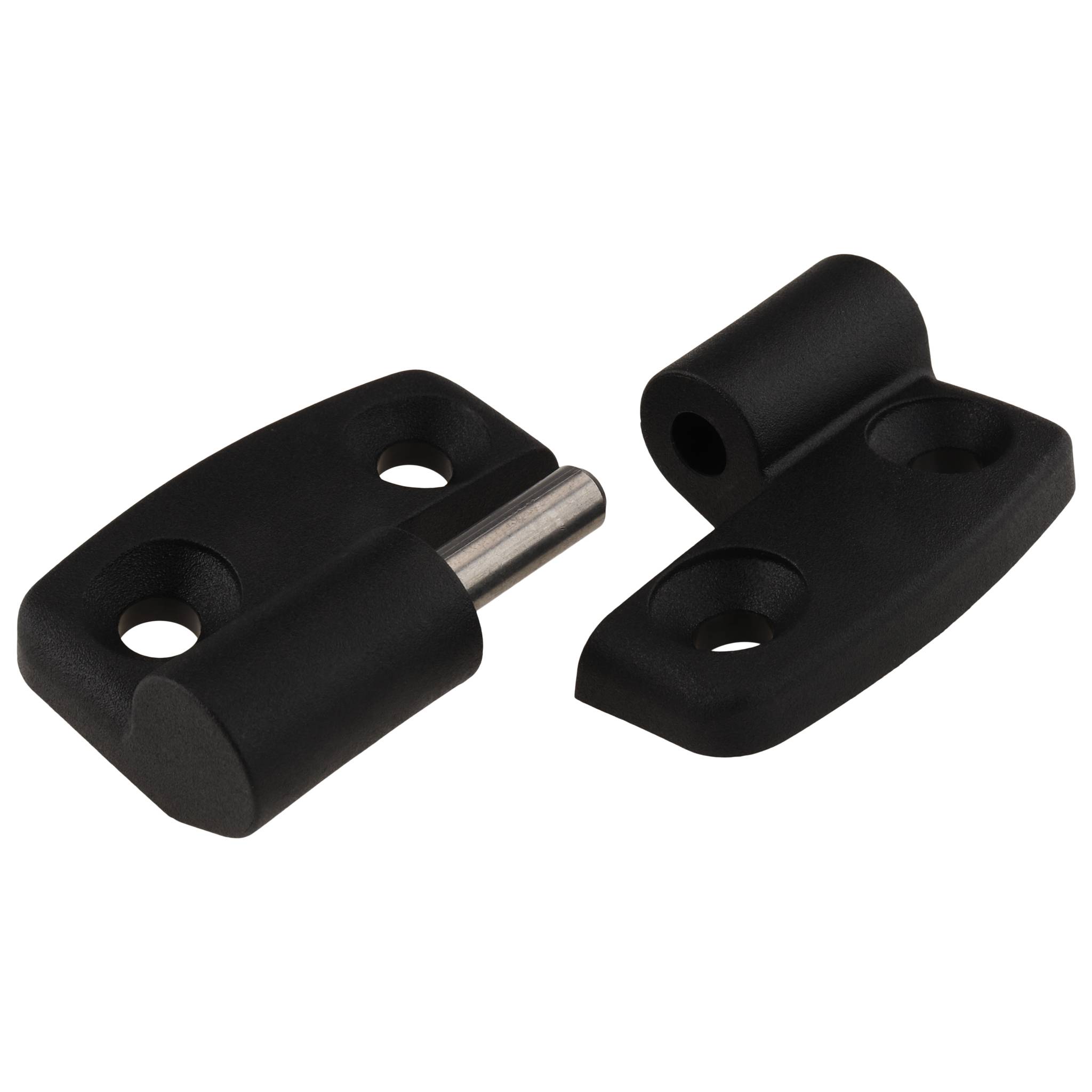 Scharnier, Kunststoff-Kombischarnier, 52x48x15, Kunststoff PA glasfaserverstärkt, schwarz