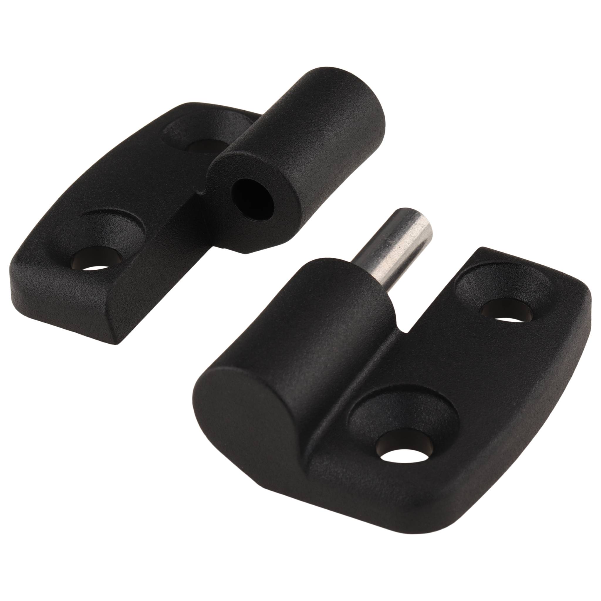 Scharnier, Kunststoff-Kombischarnier, 52x48x15, Kunststoff PA glasfaserverstärkt, schwarz