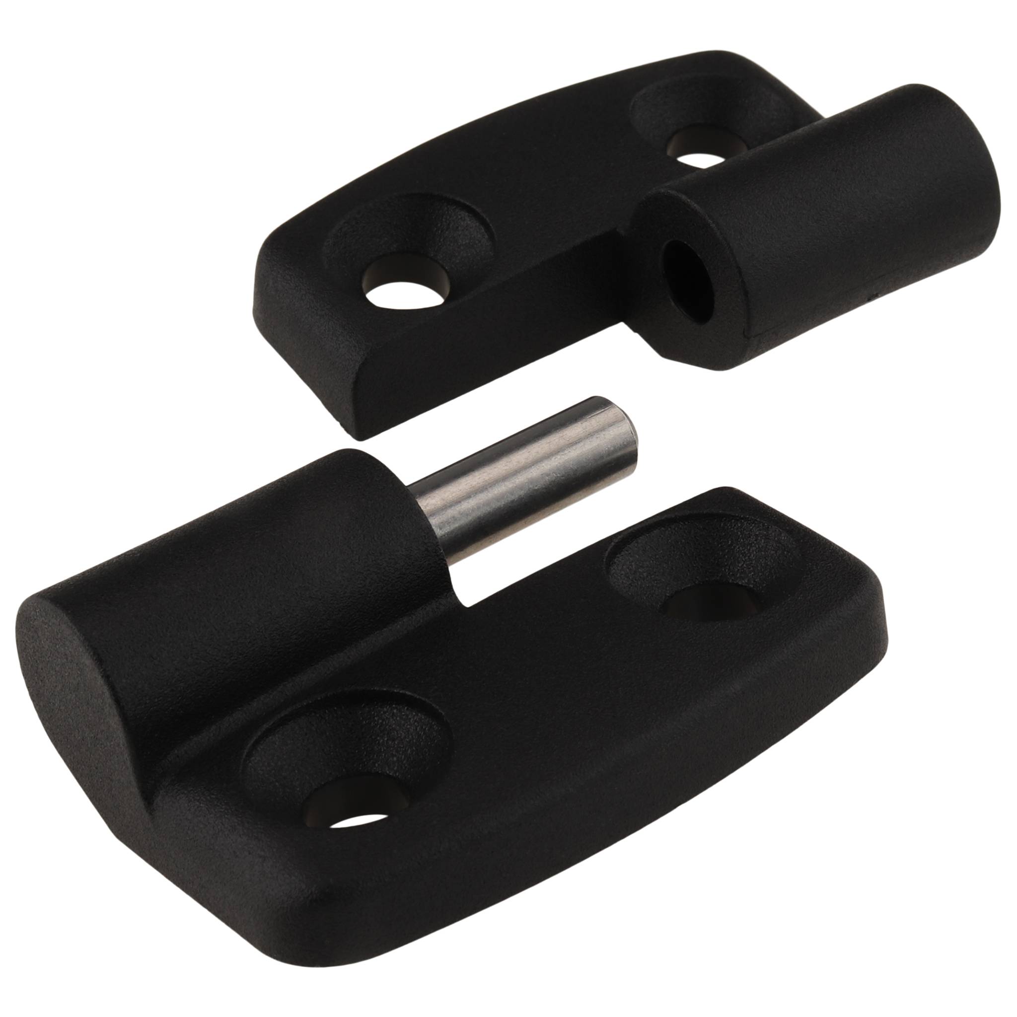 Scharnier, Kunststoff-Kombischarnier, 52x48x15, Kunststoff PA glasfaserverstärkt, schwarz