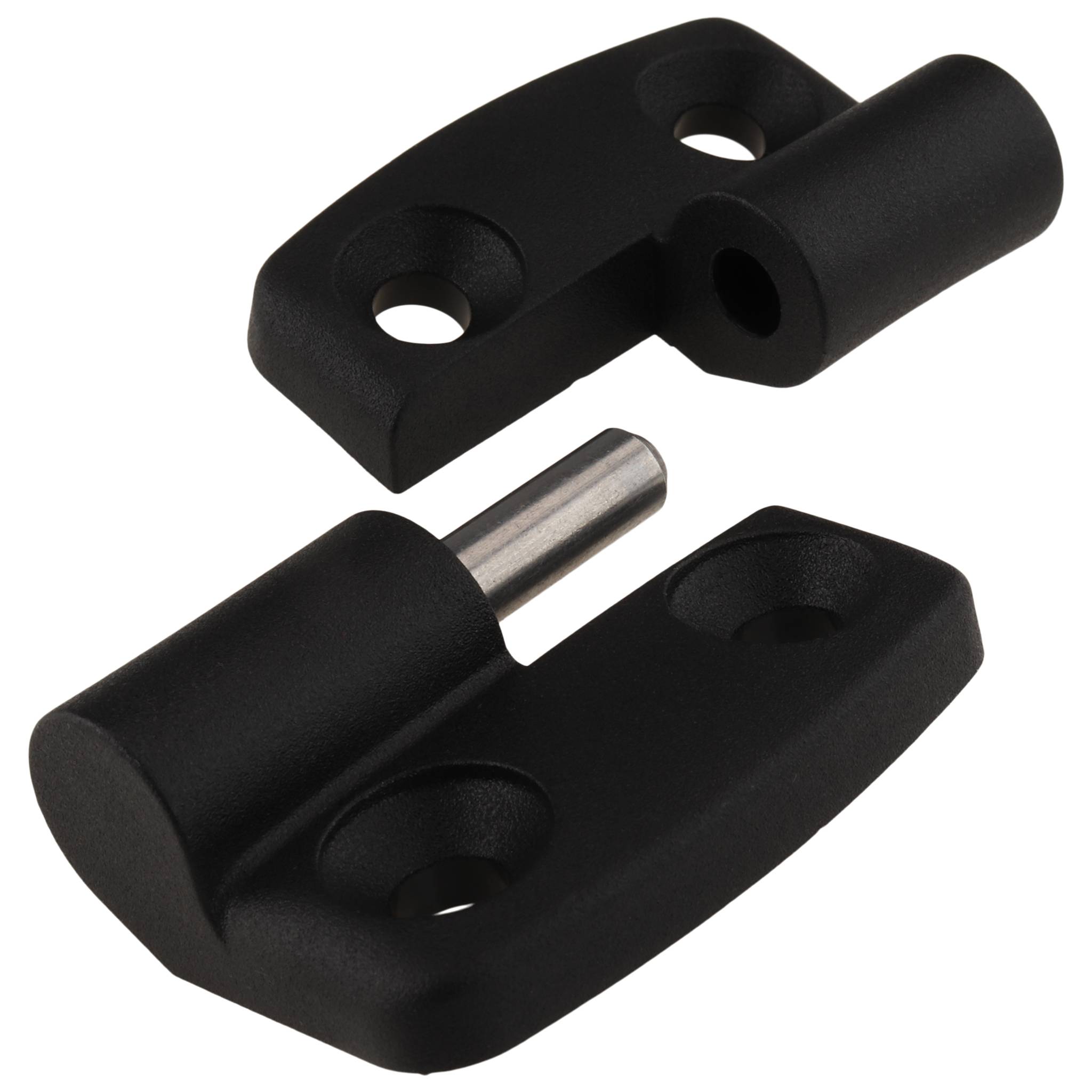 Scharnier, Kunststoff-Kombischarnier, 52x48x15, Kunststoff PA glasfaserverstärkt, schwarz