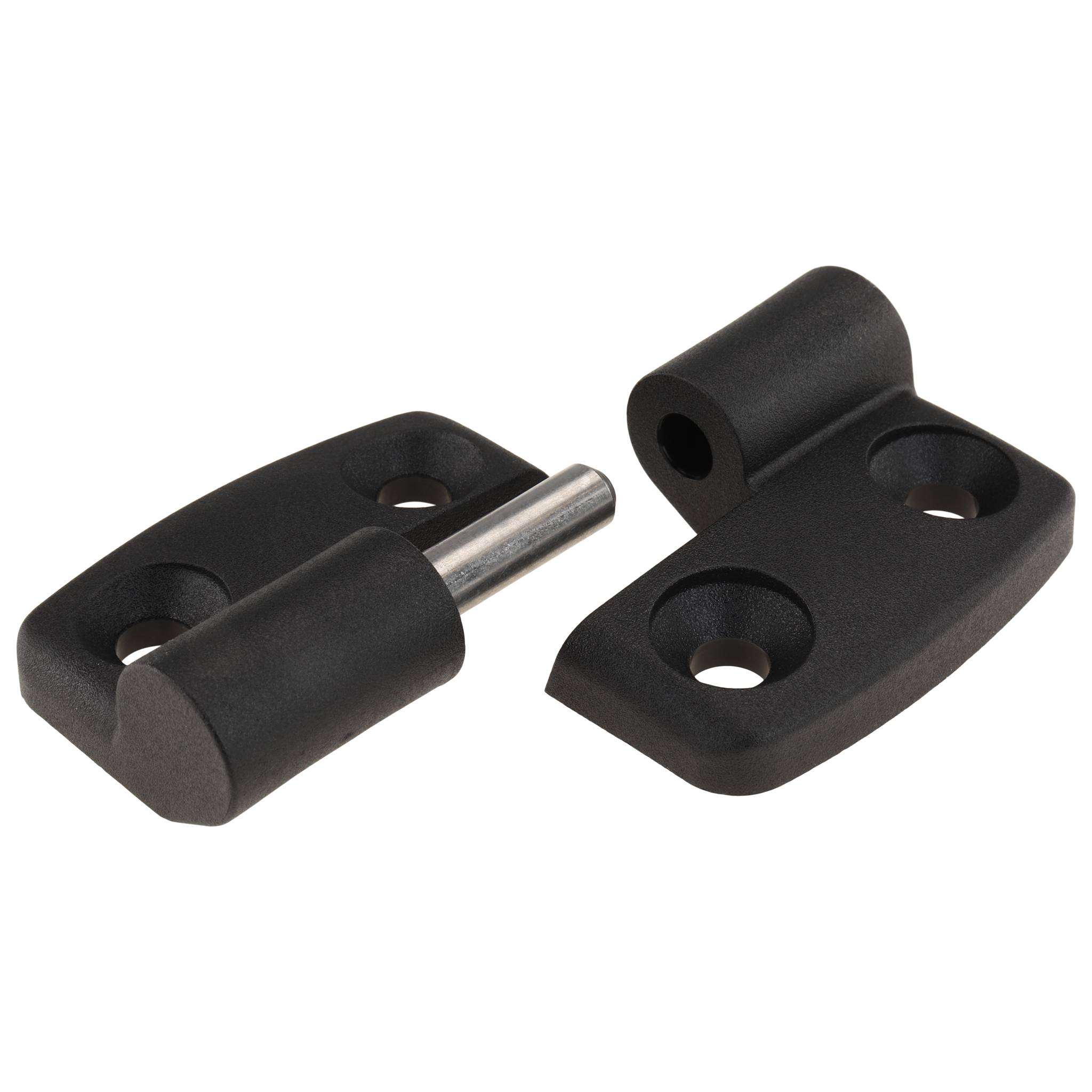 Scharnier, Kunststoff-Kombischarnier, 56x48x15, Kunststoff PA glasfaserverstärkt, schwarz