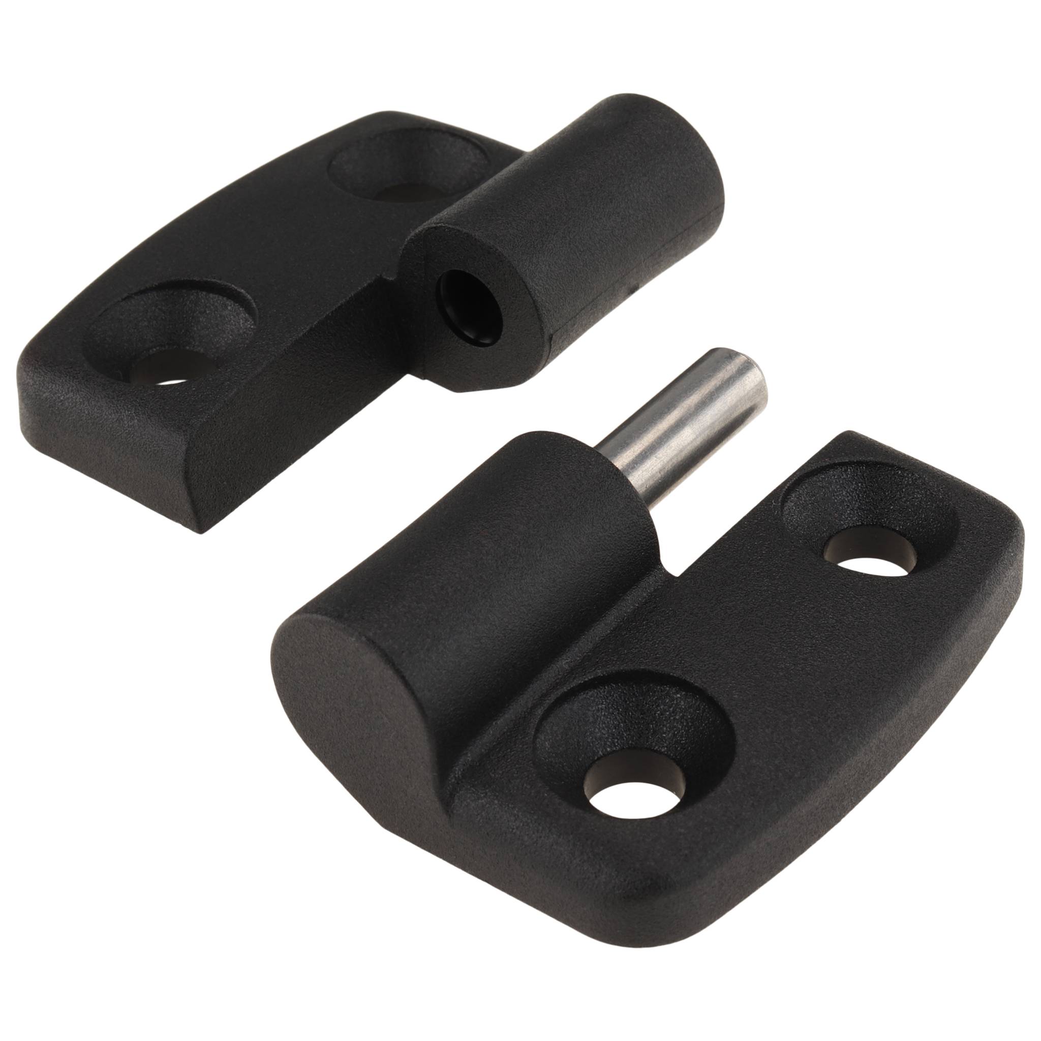 Scharnier, Kunststoff-Kombischarnier, 56x48x15, Kunststoff PA glasfaserverstärkt, schwarz