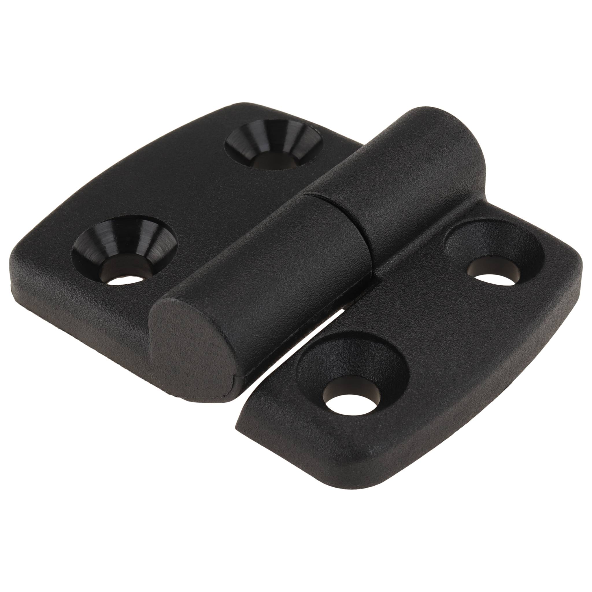 Scharnier, Kunststoff-Kombischarnier, 62x48x15, Kunststoff PA glasfaserverstärkt, schwarz