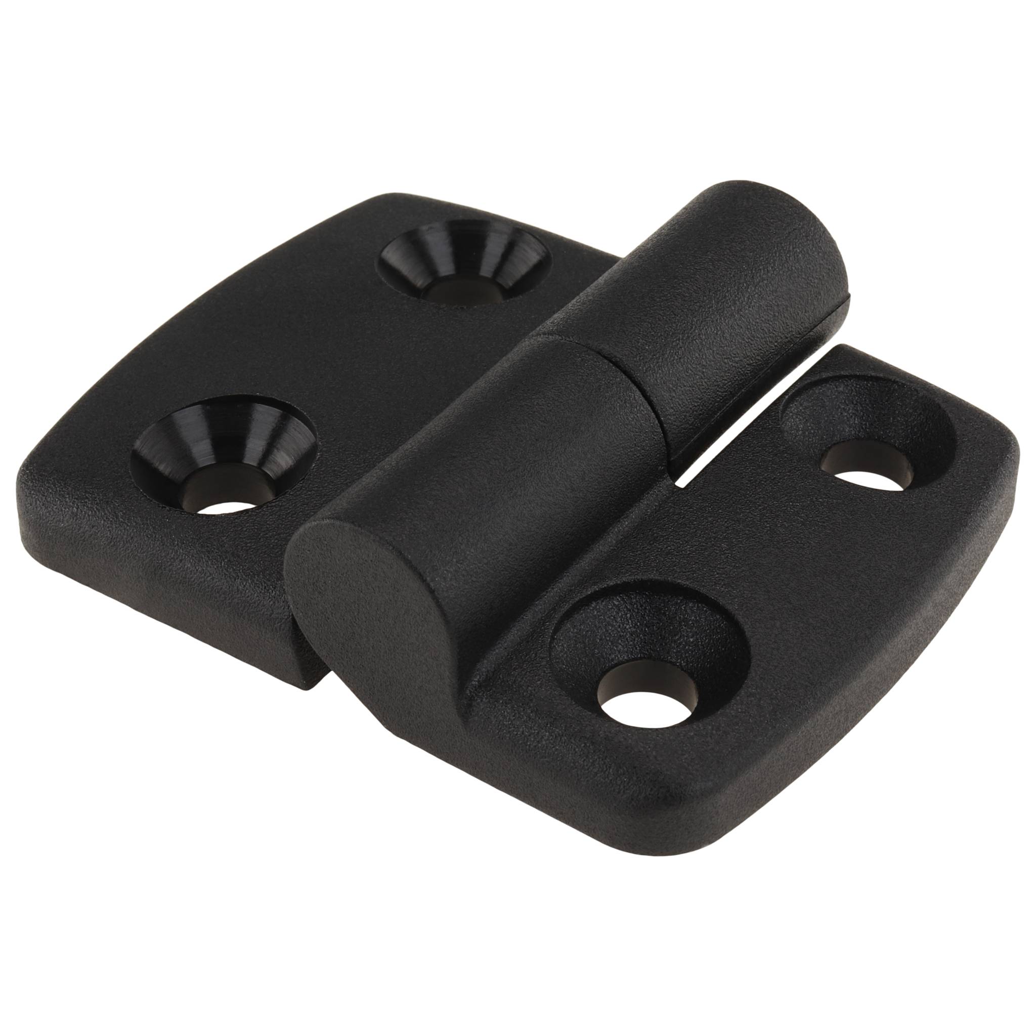 Scharnier, Kunststoff-Kombischarnier, 62x48x15, Kunststoff PA glasfaserverstärkt, schwarz