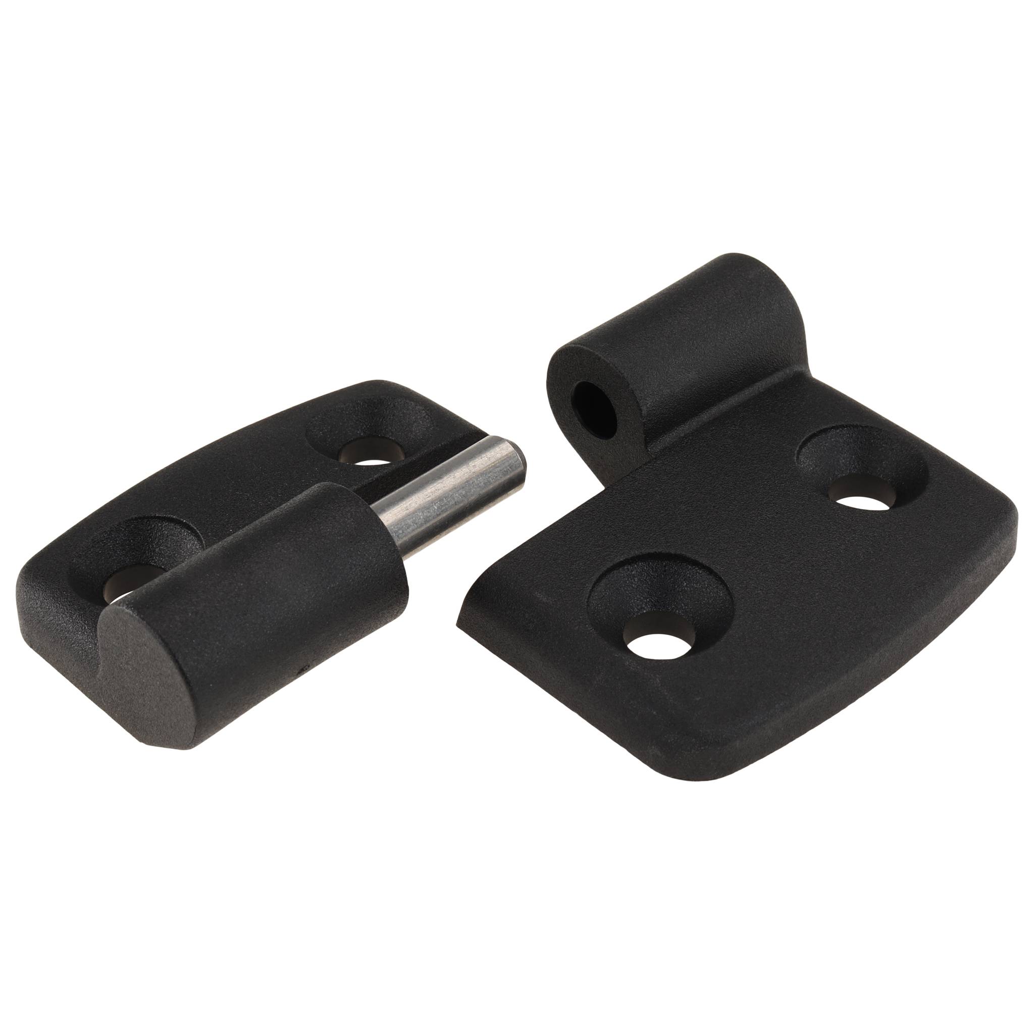 Scharnier, Kunststoff-Kombischarnier, 65x48x15, Kunststoff PA glasfaserverstärkt, schwarz