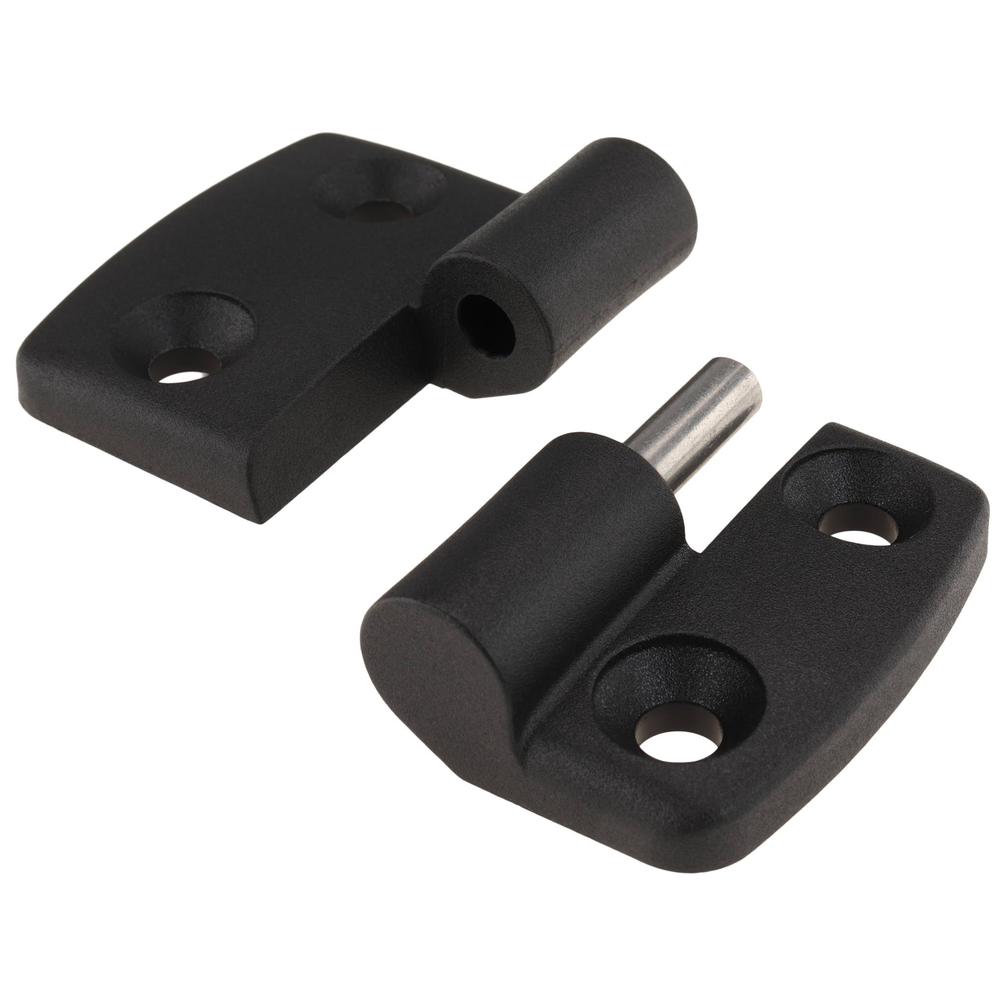 Scharnier, Kunststoff-Kombischarnier, 65x48x15, Kunststoff PA glasfaserverstärkt, schwarz