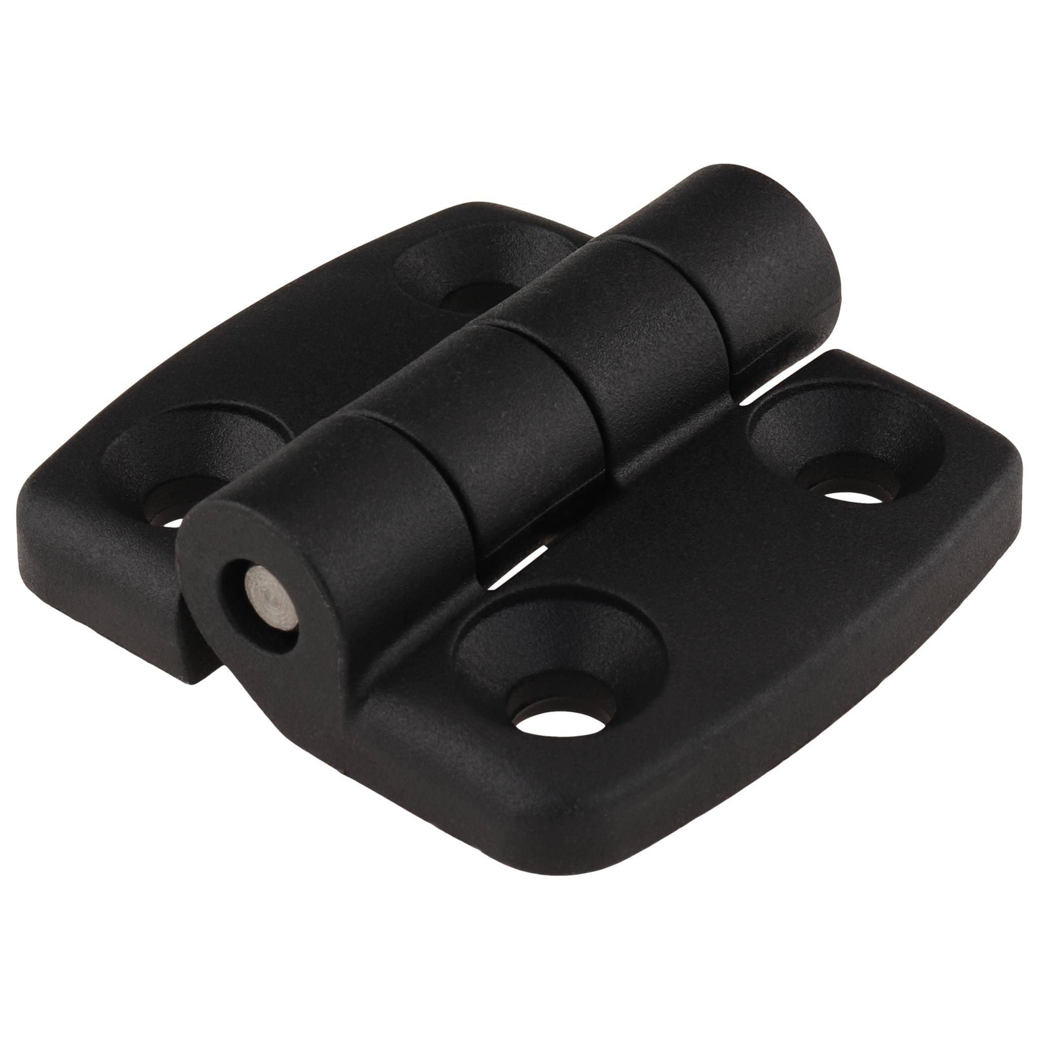 Scharnier, Kunststoff-Kombischarnier, 52x48x15, Kunststoff PA glasfaserverstärkt, schwarz