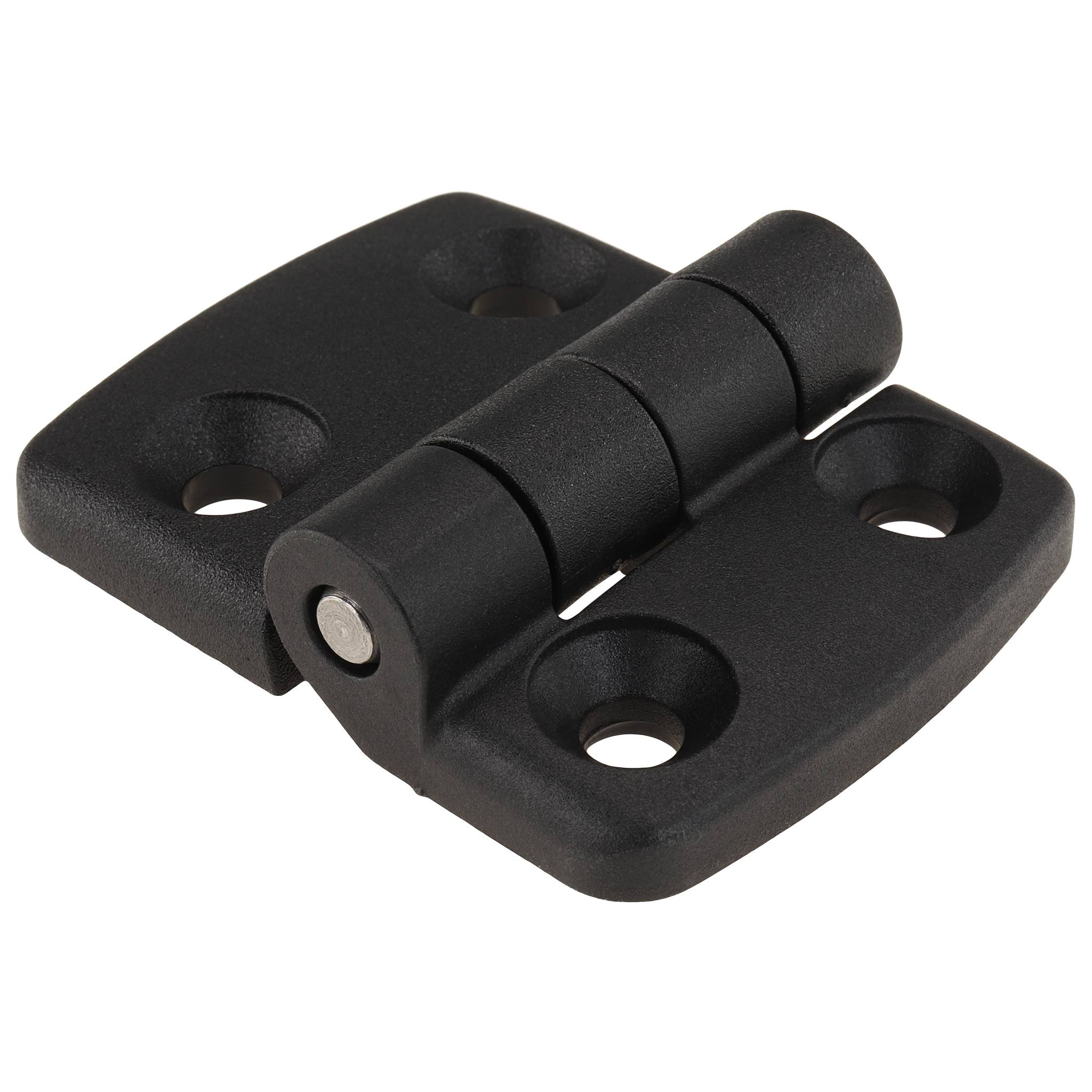 Scharnier, Kunststoff-Kombischarnier, 62x48x15, Kunststoff PA glasfaserverstärkt, schwarz