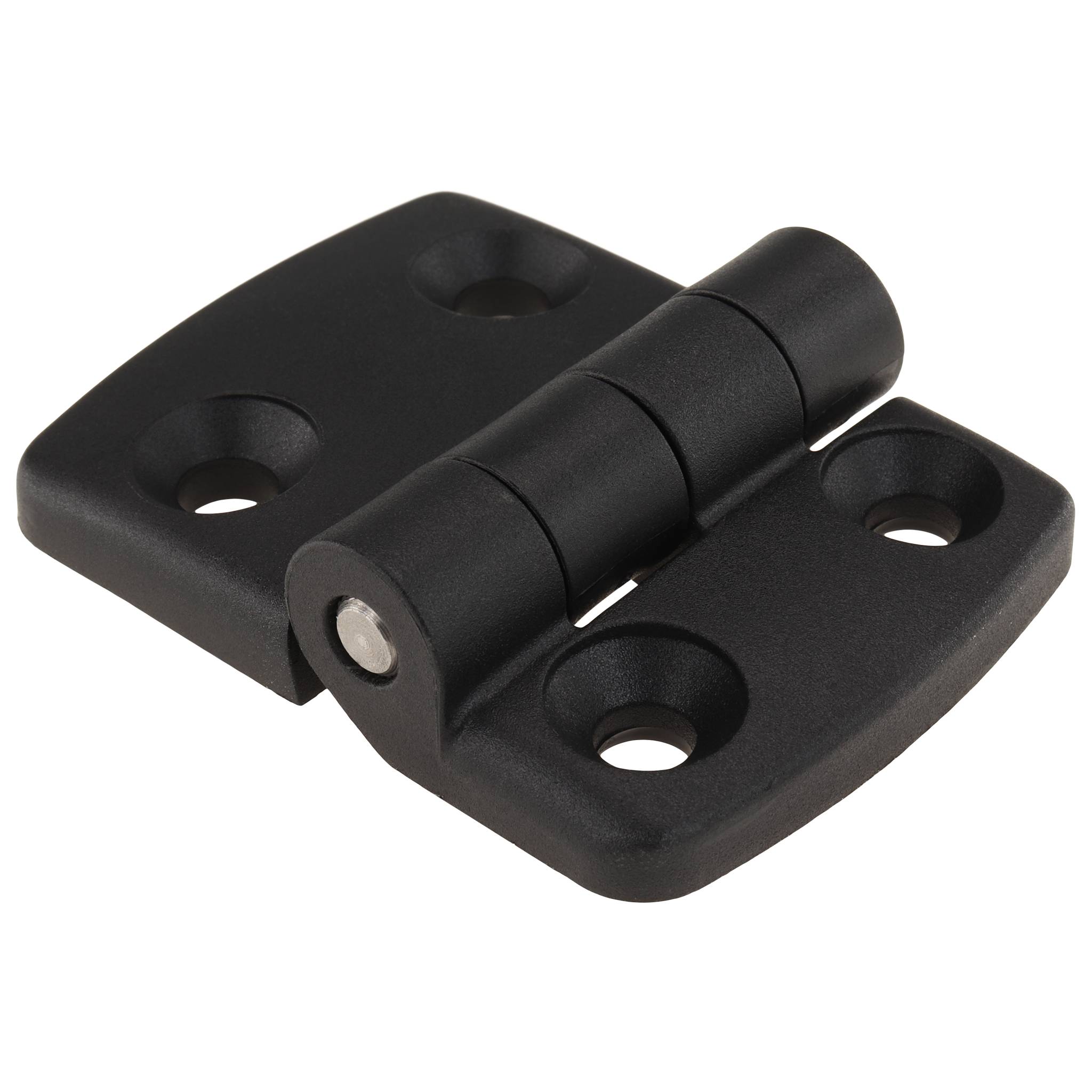 Scharnier, Kunststoff-Kombischarnier, 65x48x15, Kunststoff PA glasfaserverstärkt, schwarz