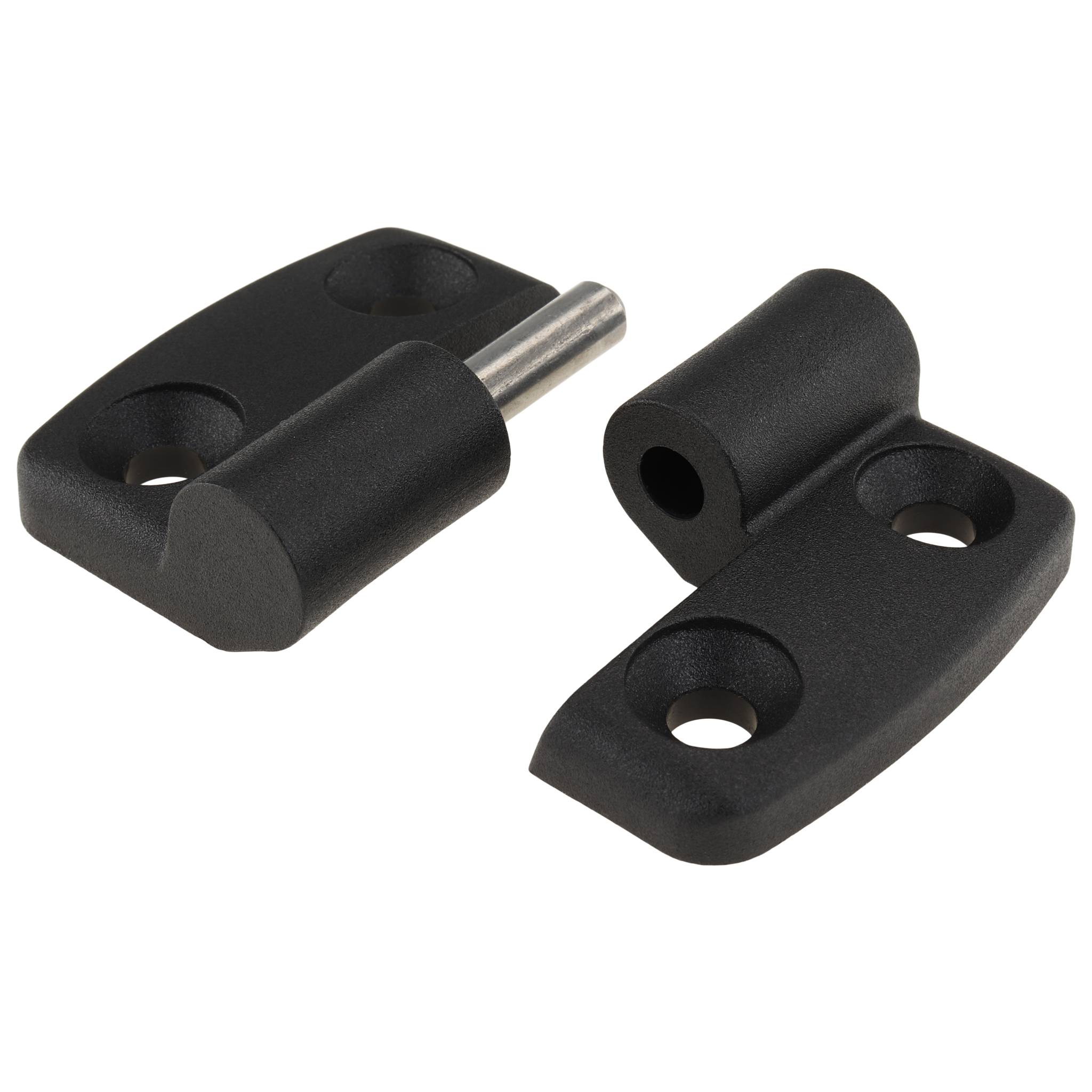 Scharnier, Kunststoff-Kombischarnier, 55,5x48x16, Kunststoff PA glasfaserverstärkt, schwarz