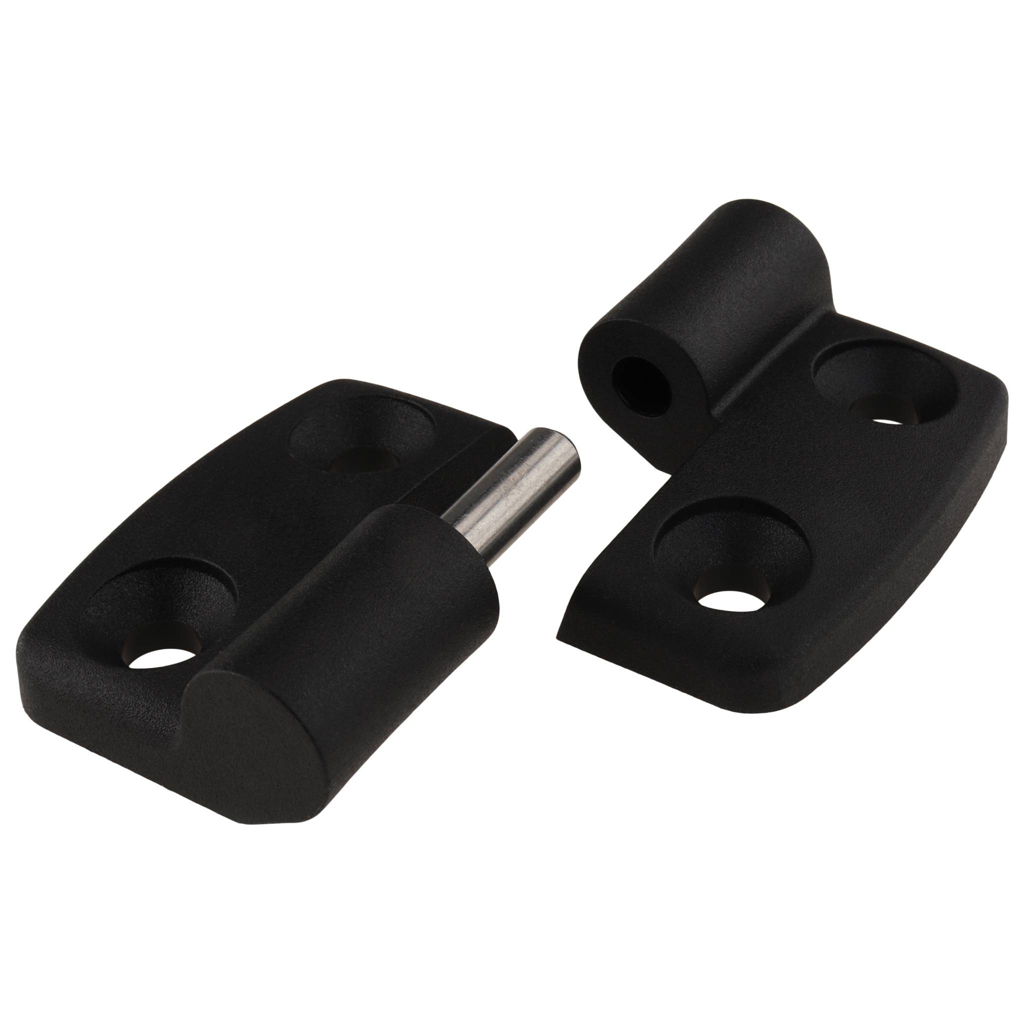 Scharnier, Kunststoff-Kombischarnier, 59x48x16, Kunststoff PA glasfaserverstärkt, schwarz