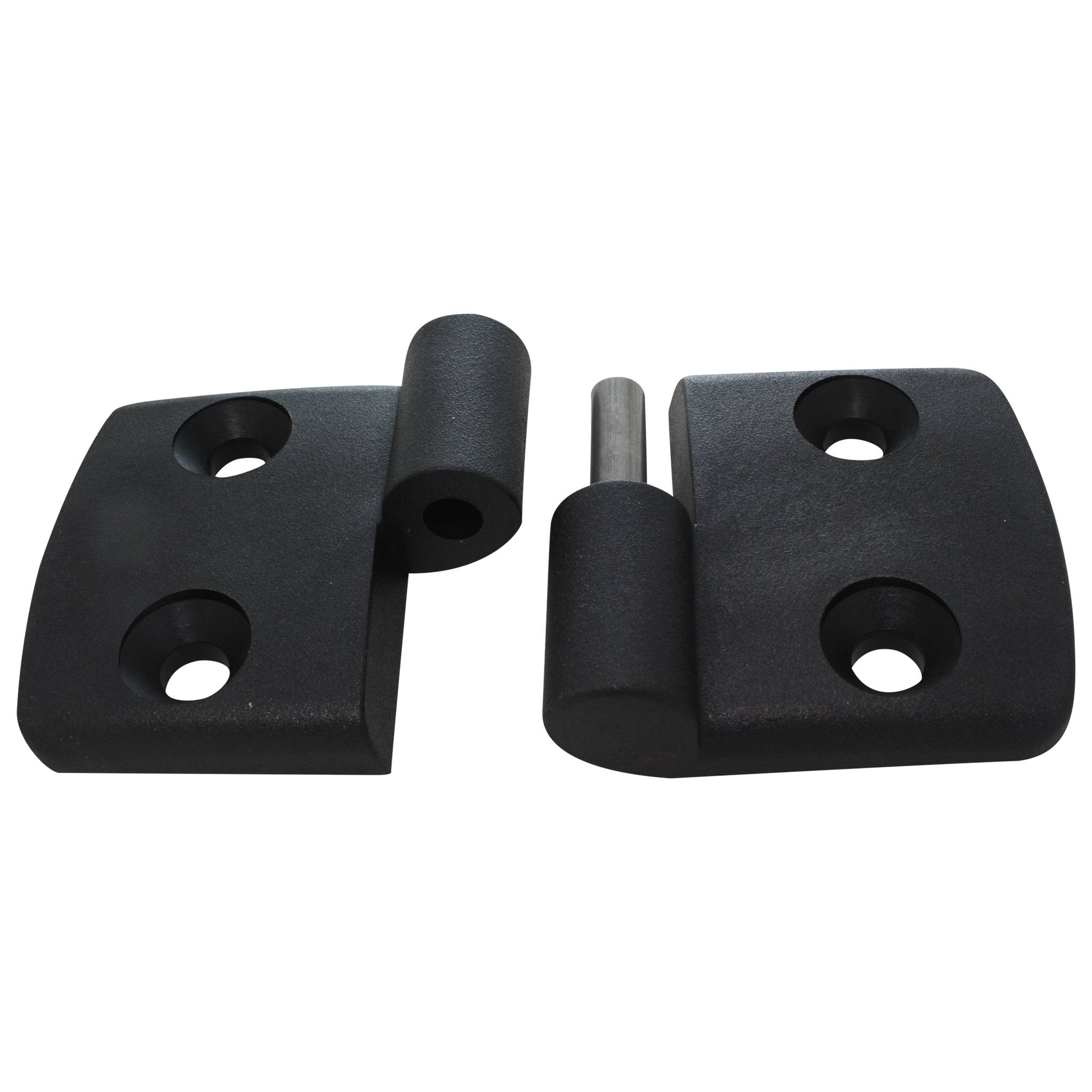 Scharnier, Kunststoff-Kombischarnier, 59x48x16, Kunststoff PA glasfaserverstärkt, schwarz