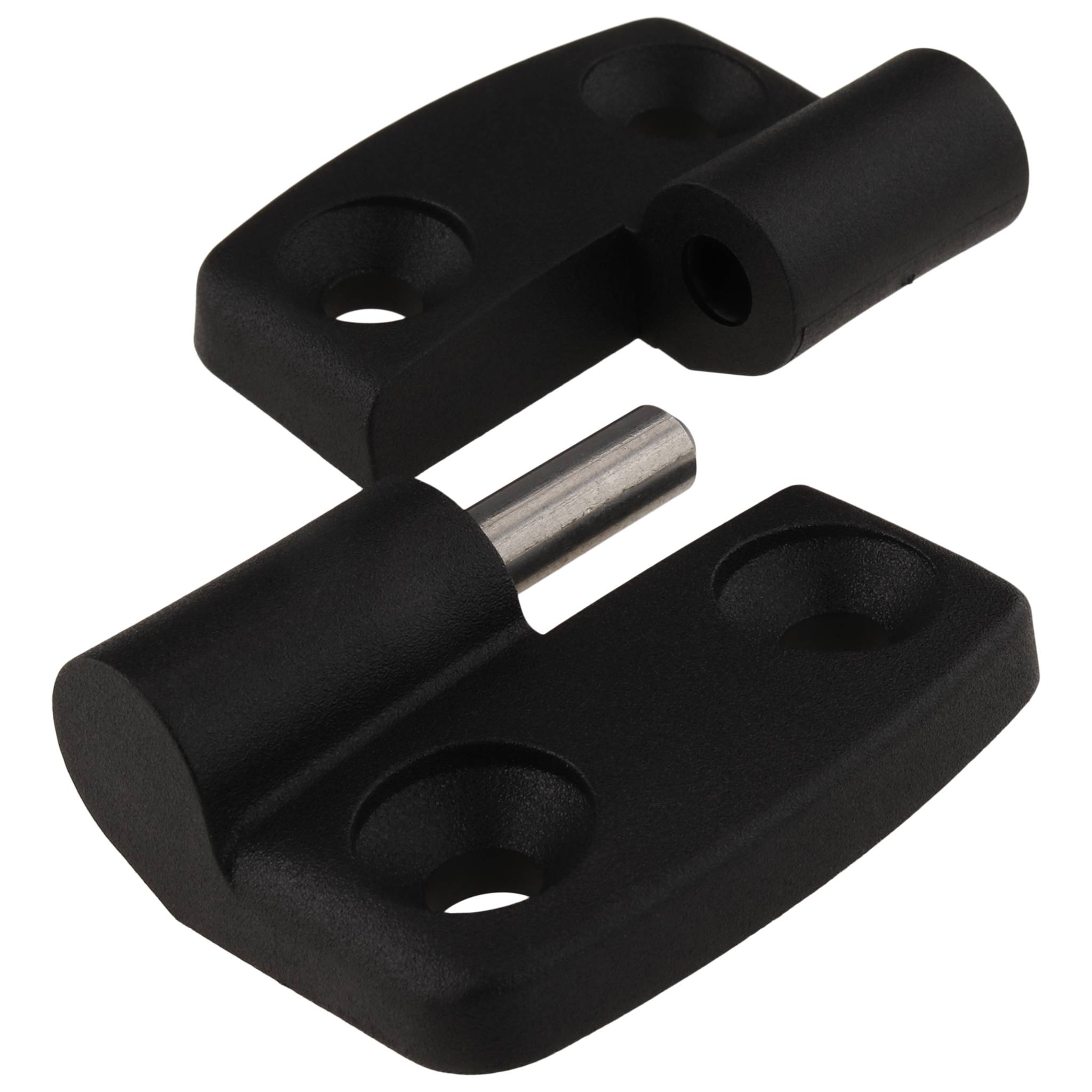 Scharnier, Kunststoff-Kombischarnier, 59x48x16, Kunststoff PA glasfaserverstärkt, schwarz