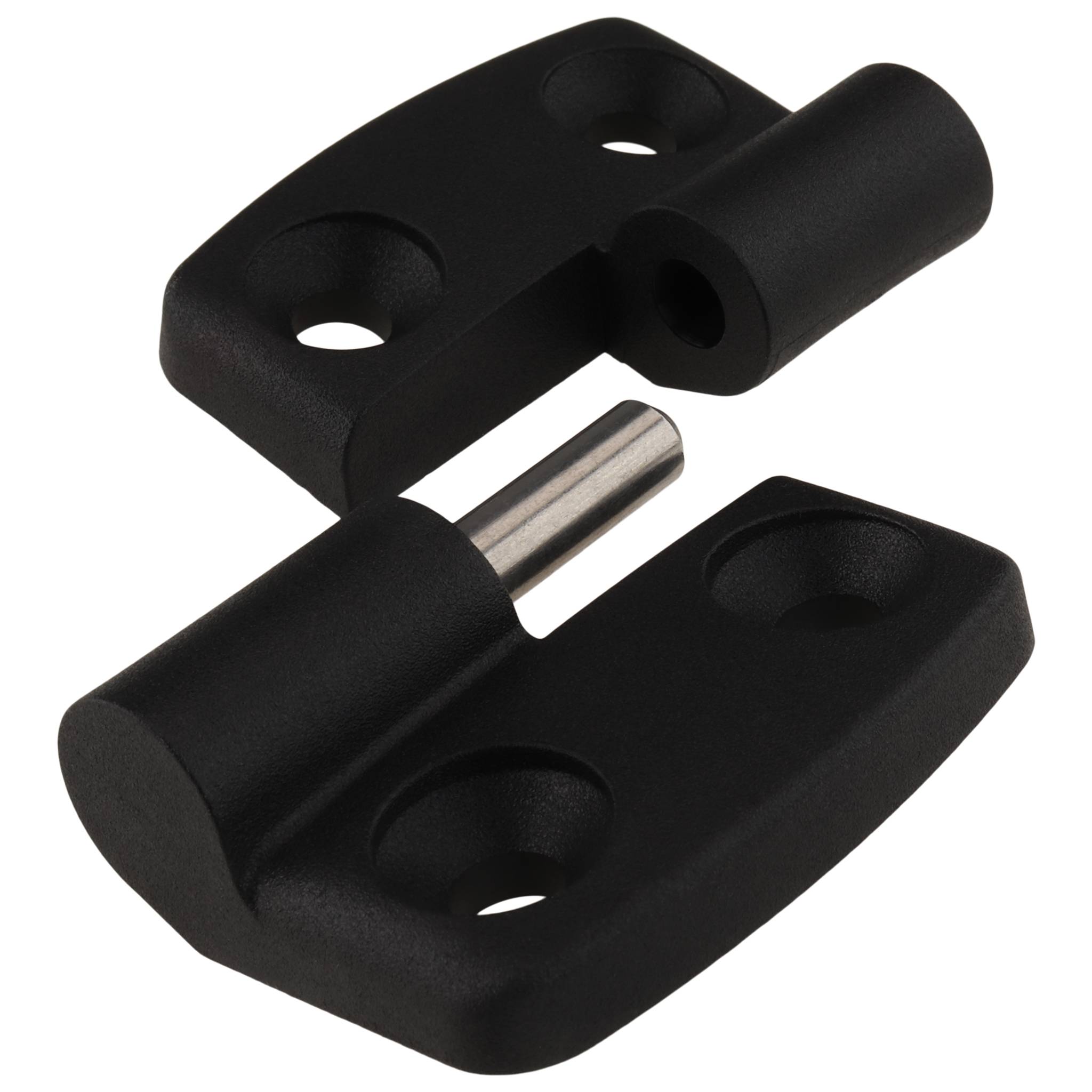 Scharnier, Kunststoff-Kombischarnier, 59x48x16, Kunststoff PA glasfaserverstärkt, schwarz