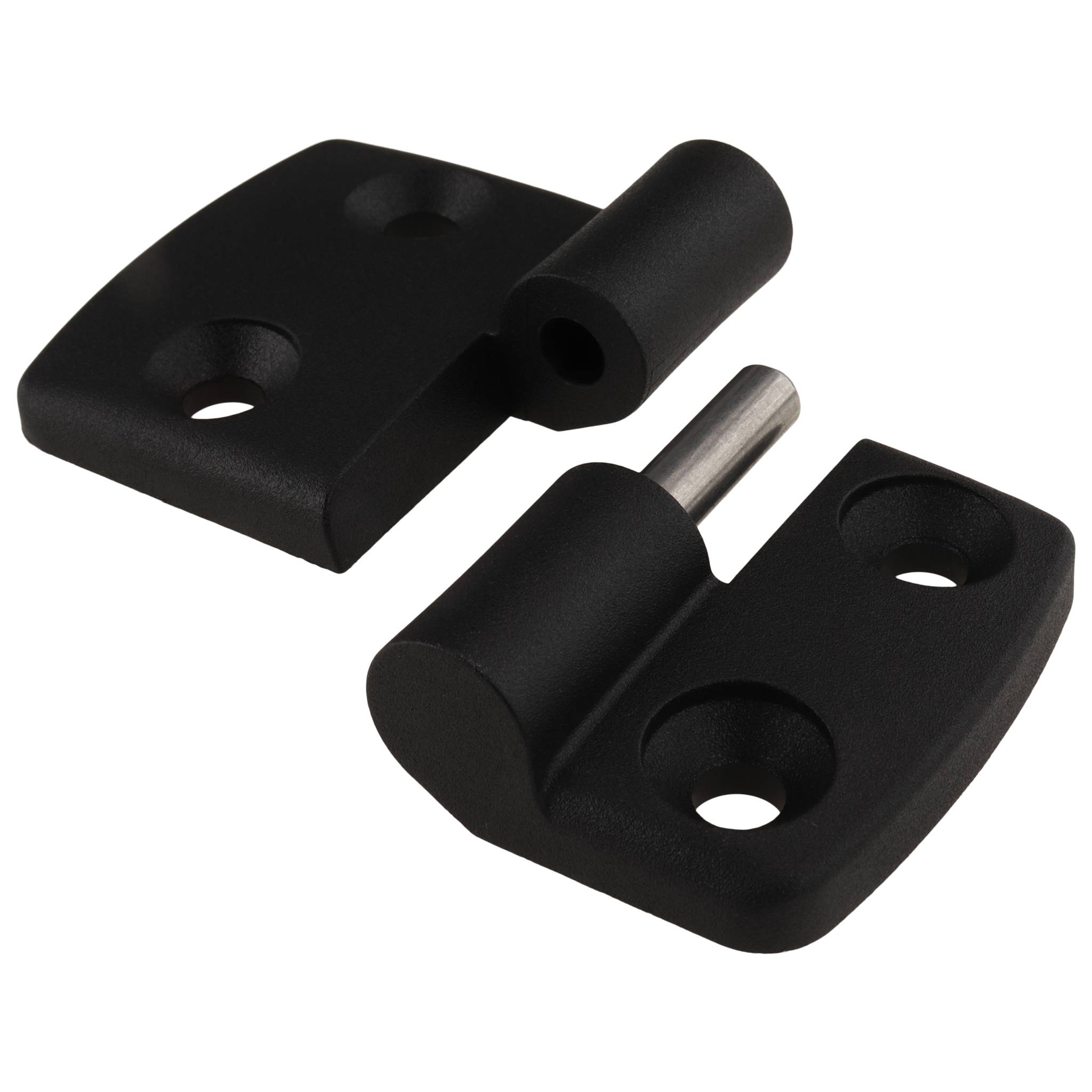 Scharnier, Kunststoff-Kombischarnier, 73x48x16, Kunststoff PA glasfaserverstärkt, schwarz