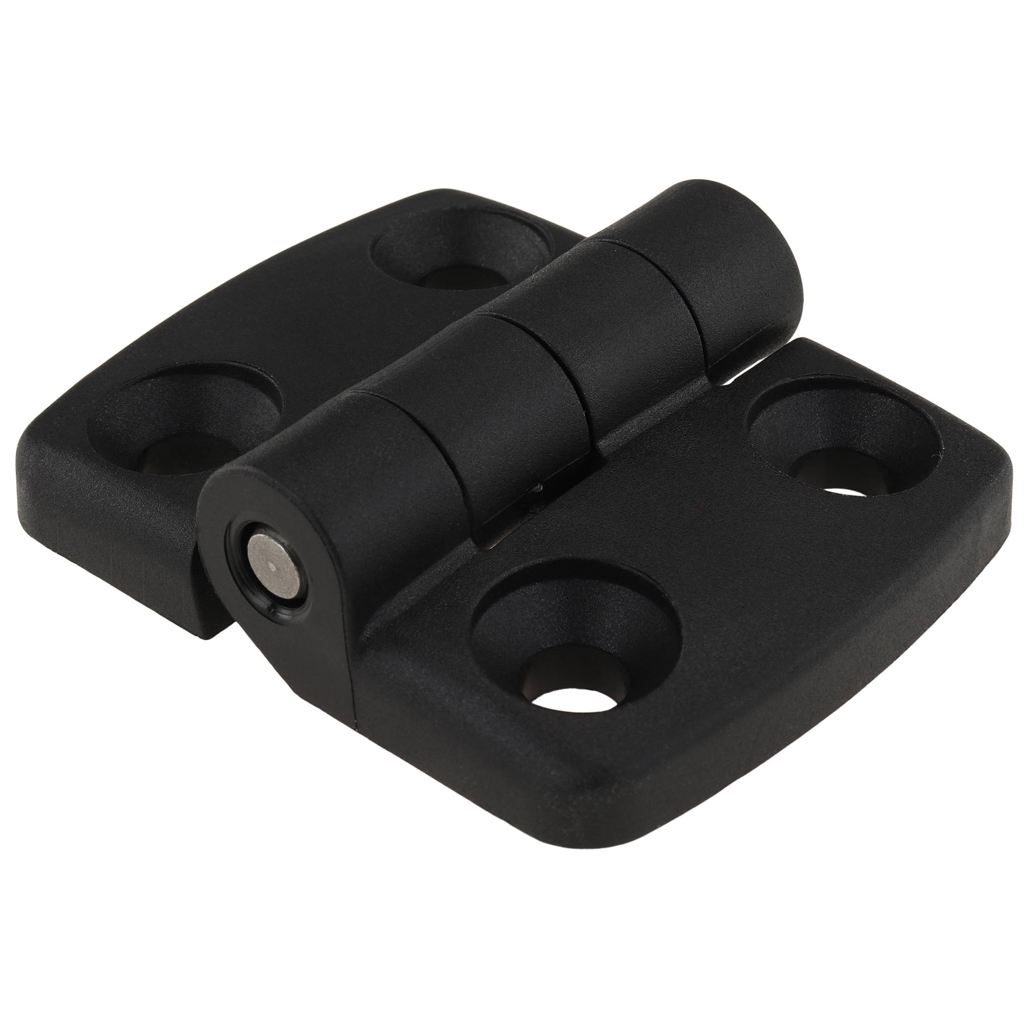 Scharnier, Kunststoff-Kombischarnier, 59x48x16, Kunststoff PA glasfaserverstärkt, schwarz