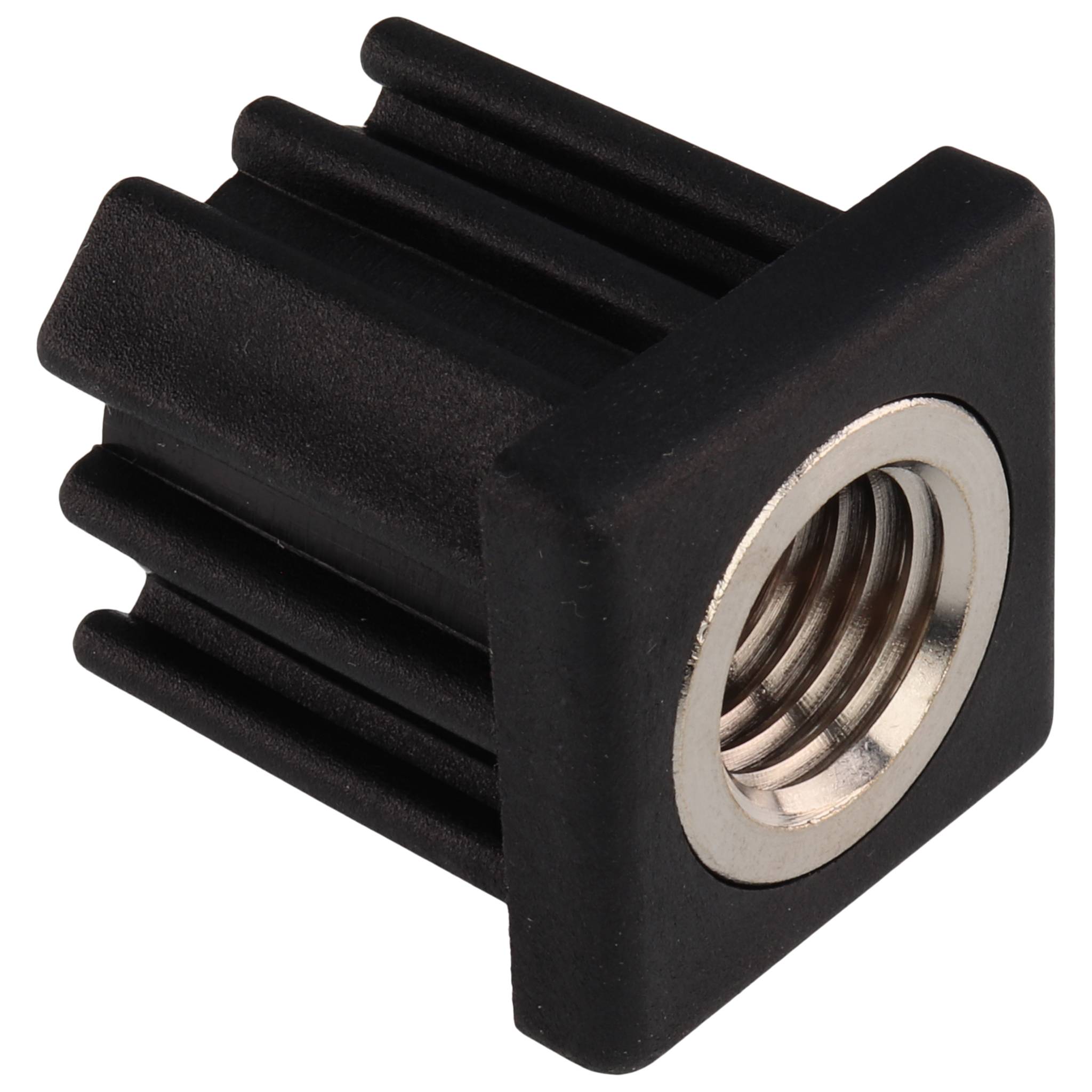 Stopfen, Gewindestopfen M16, 30x30x1.5, Kunststoff PA glasfaserverstärkt, schwarz