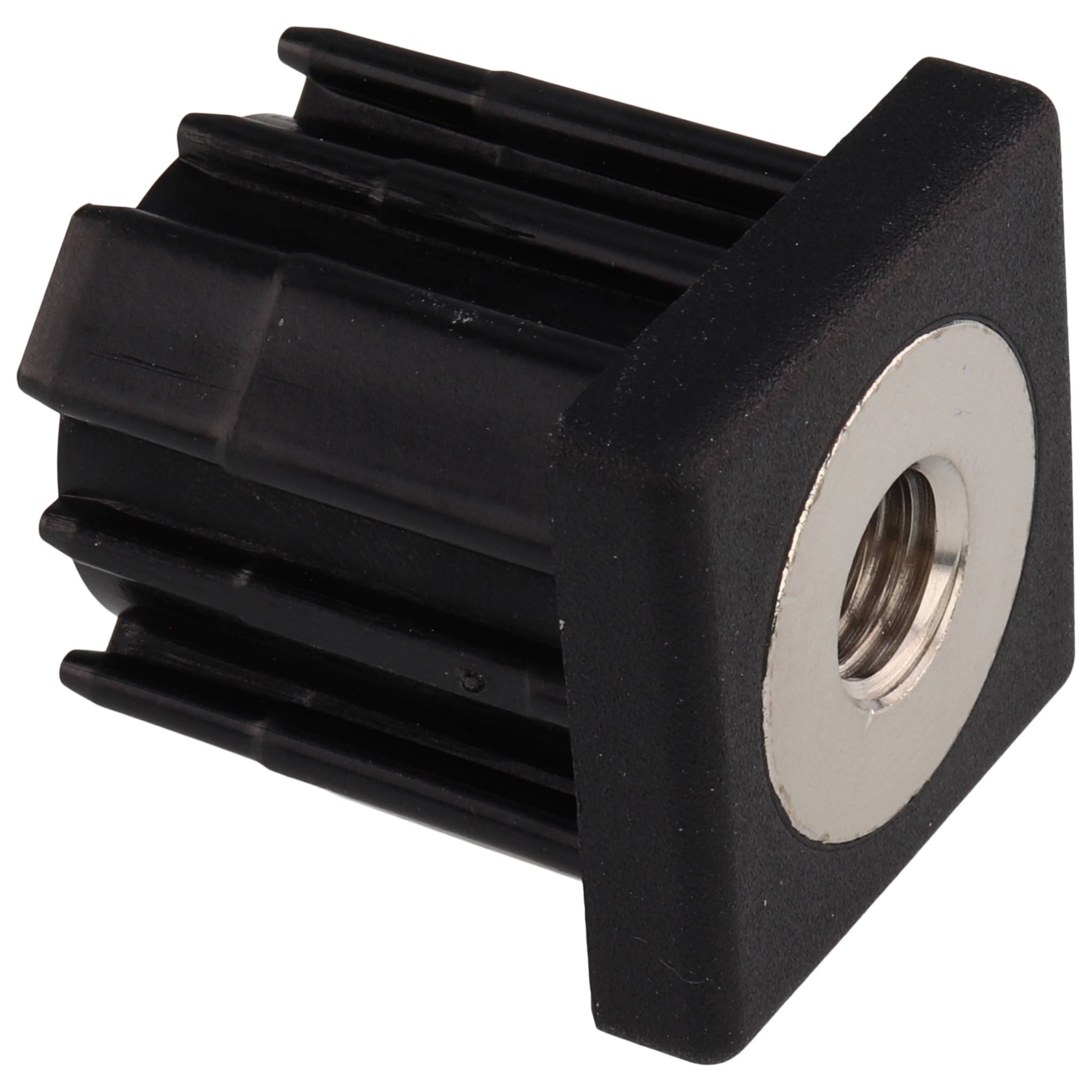 Stopfen, Gewindestopfen M10, 30x30x2.0, Kunststoff PA glasfaserverstärkt, schwarz