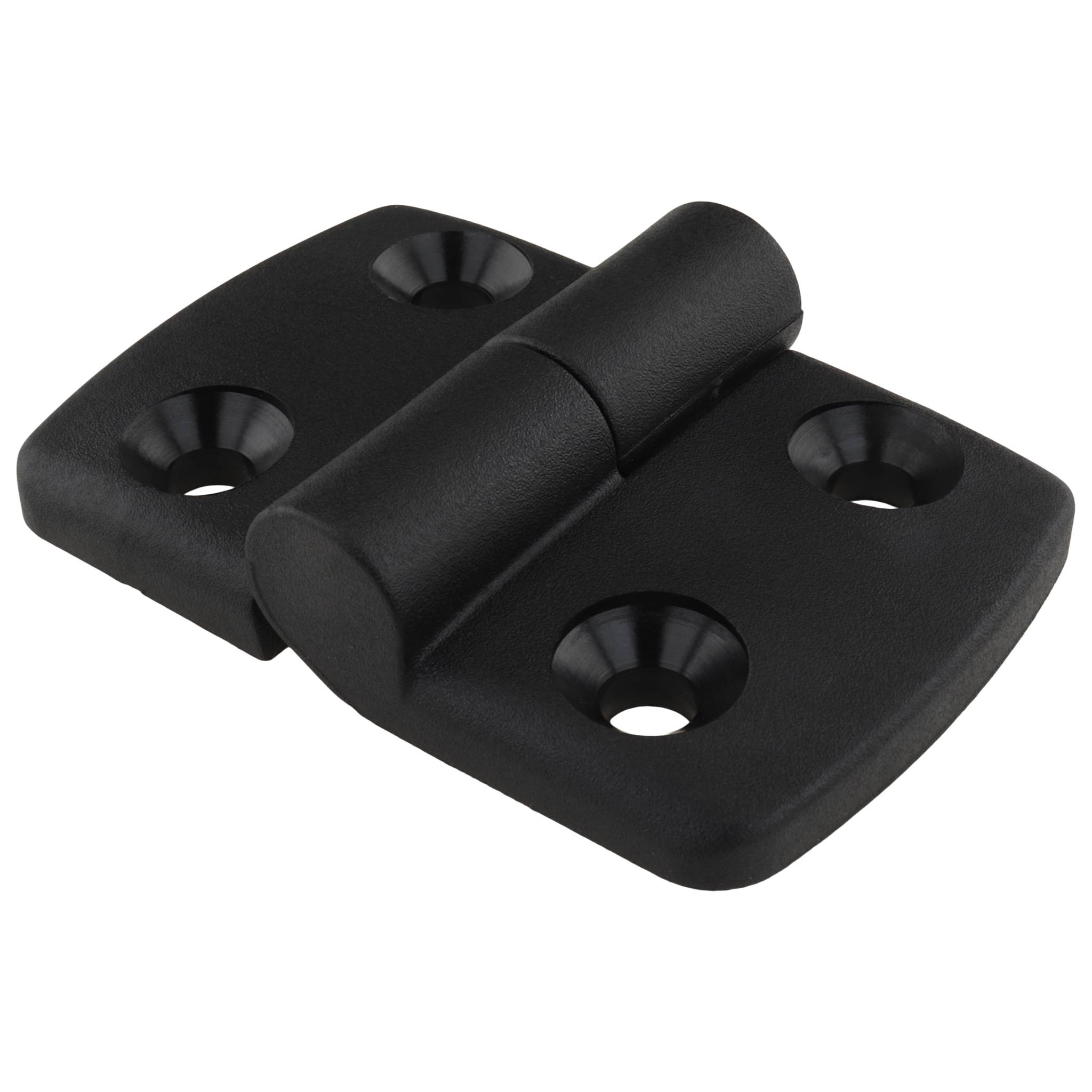 Scharnier, Kunststoff-Kombischarnier, 72x48x16, Kunststoff PA glasfaserverstärkt, schwarz