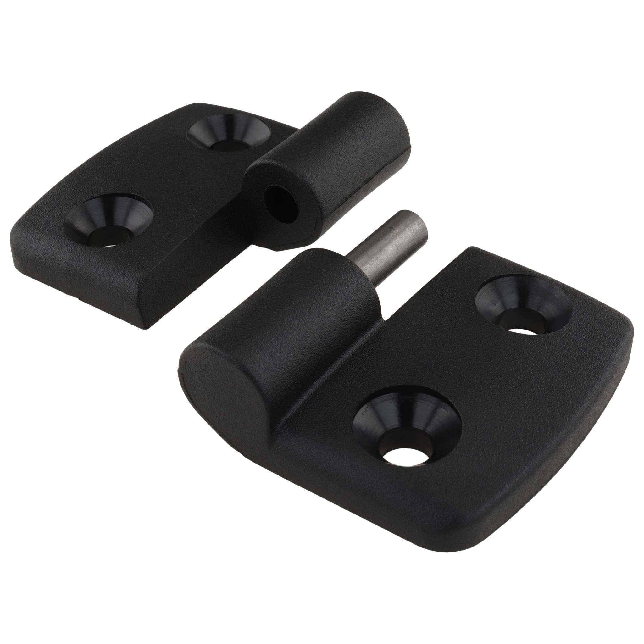 Scharnier, Kunststoff-Kombischarnier, 72x48x16, Kunststoff PA glasfaserverstärkt, schwarz