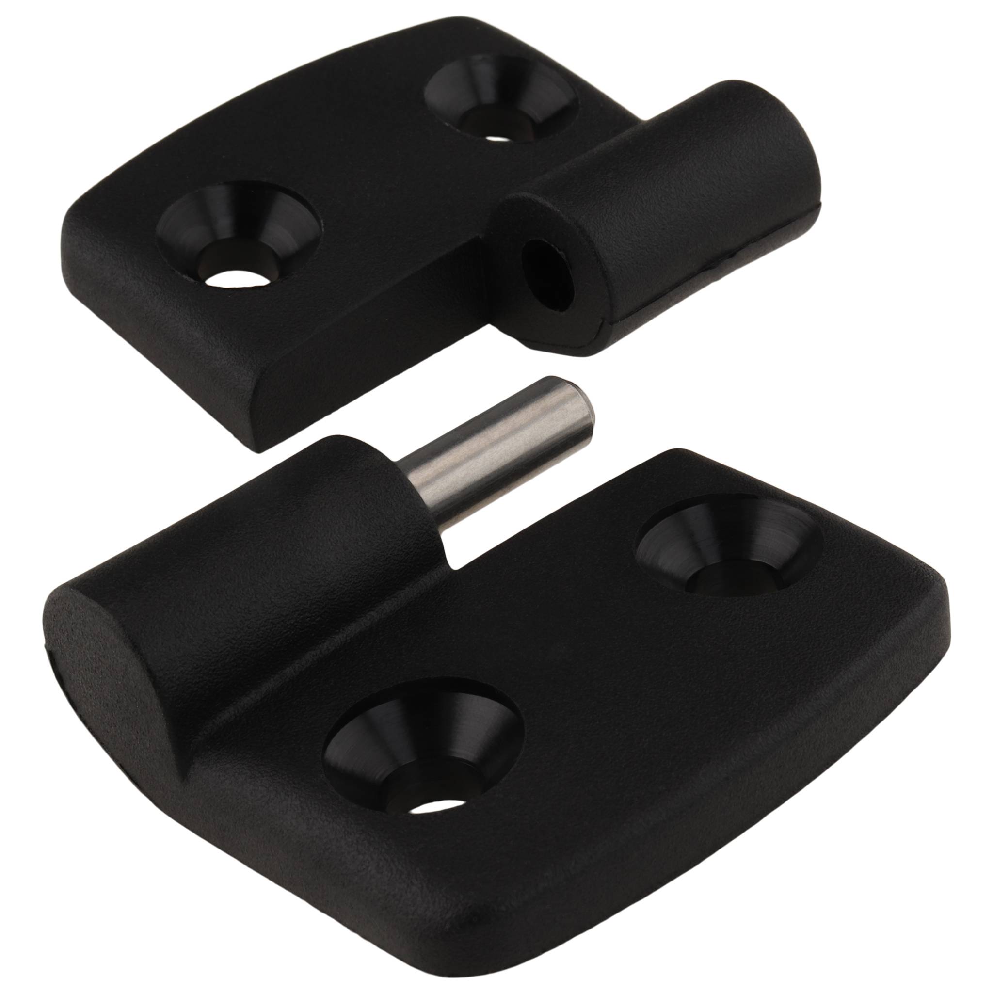 Scharnier, Kunststoff-Kombischarnier, 72x48x16, Kunststoff PA glasfaserverstärkt, schwarz