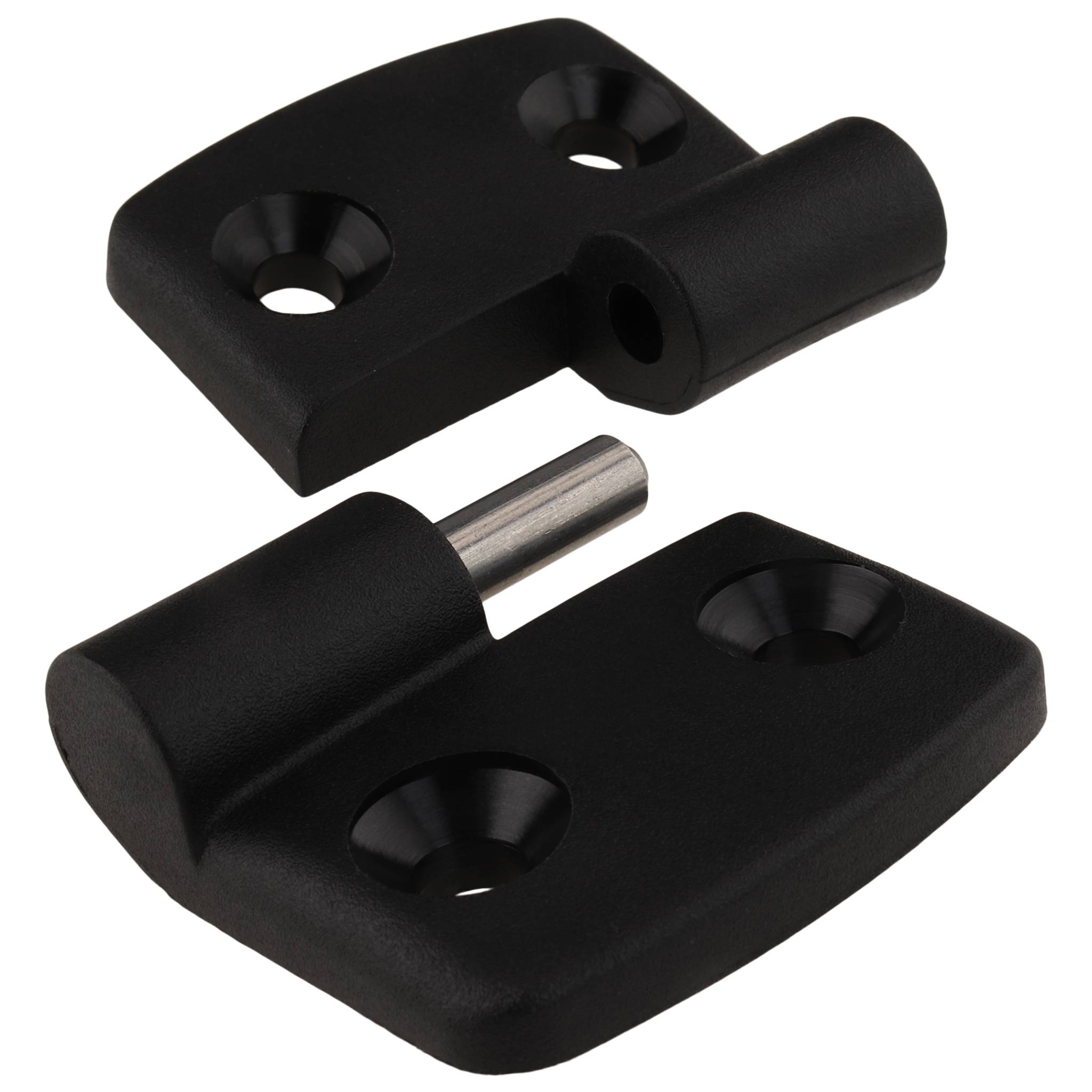 Scharnier, Kunststoff-Kombischarnier, 72x48x16, Kunststoff PA glasfaserverstärkt, schwarz