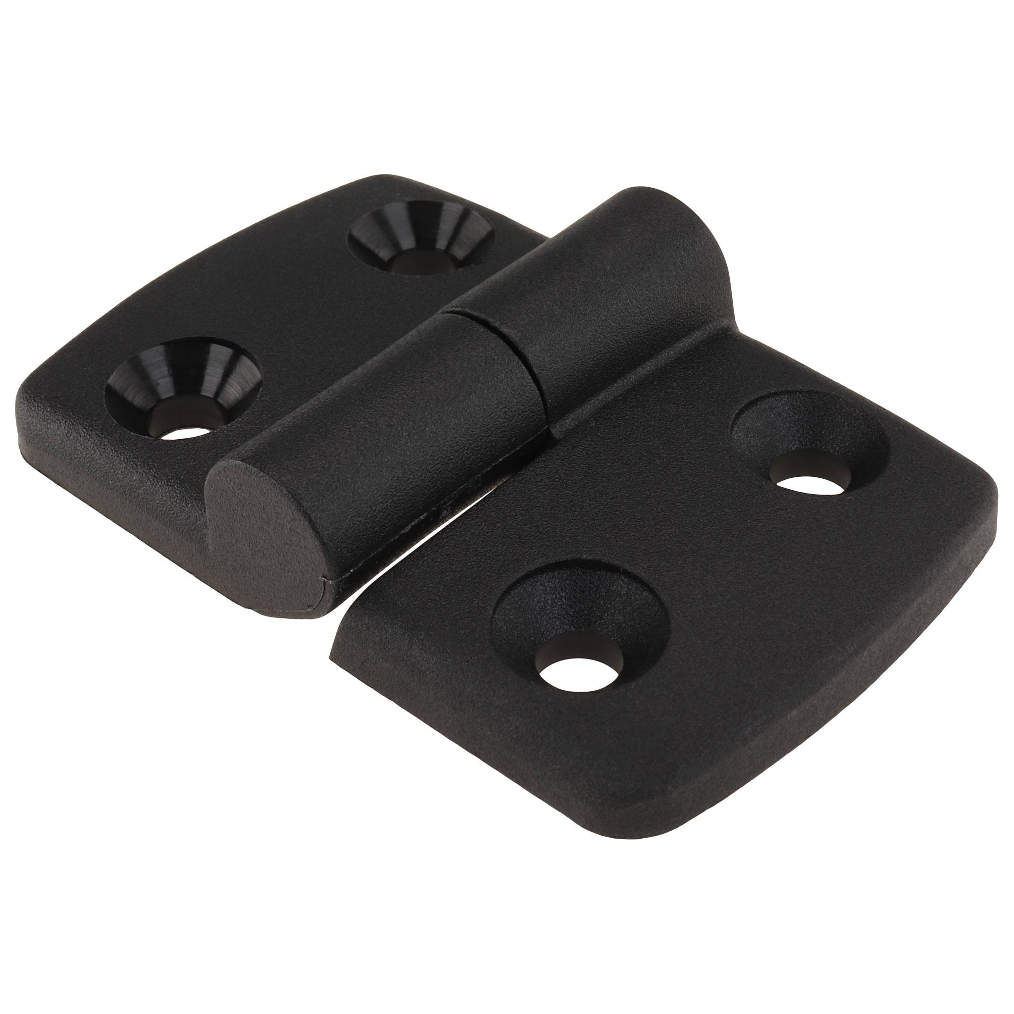 Scharnier, Kunststoff-Kombischarnier, 75x48x16, Kunststoff PA glasfaserverstärkt, schwarz