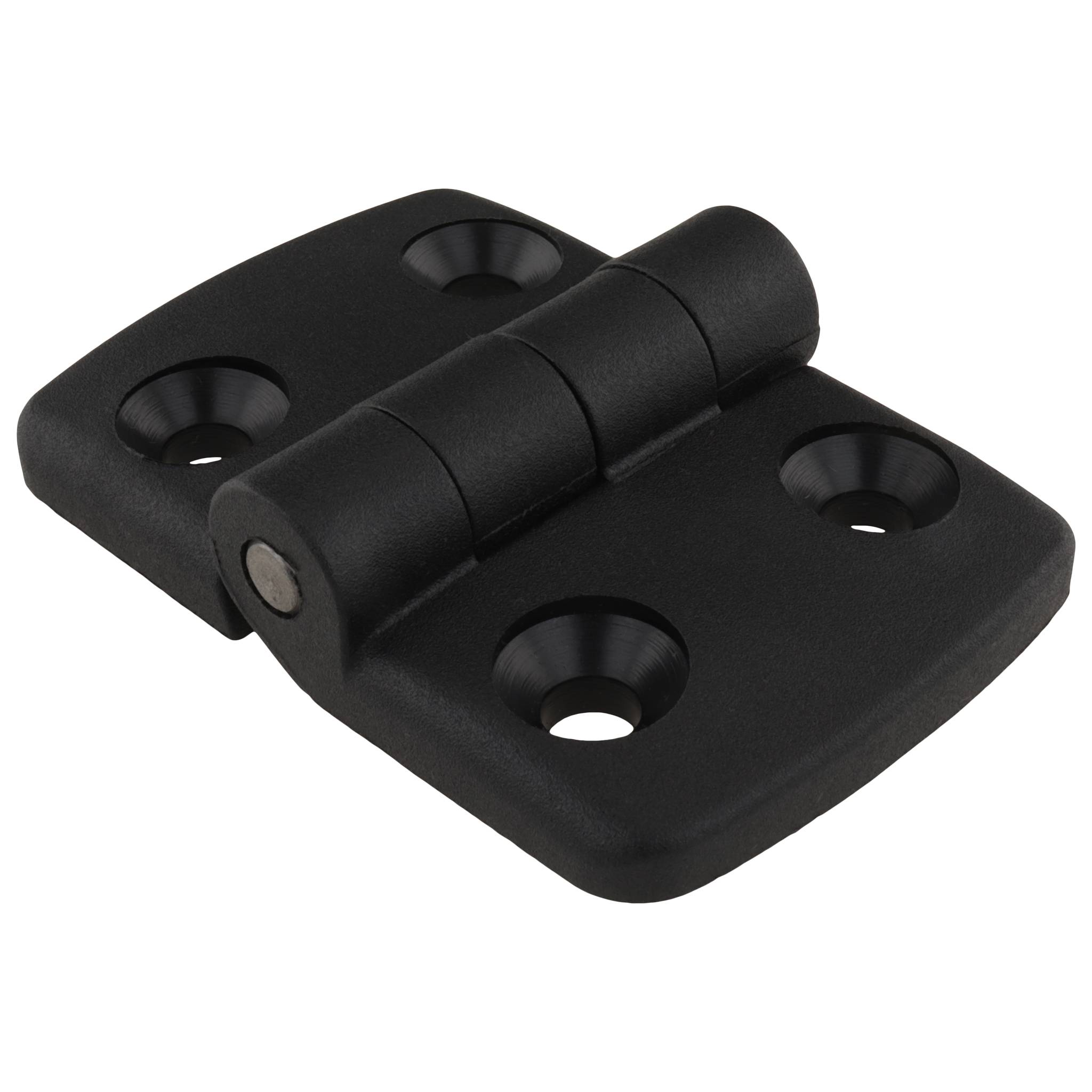 Scharnier, Kunststoff-Kombischarnier, 72x48x16, Kunststoff PA glasfaserverstärkt, schwarz