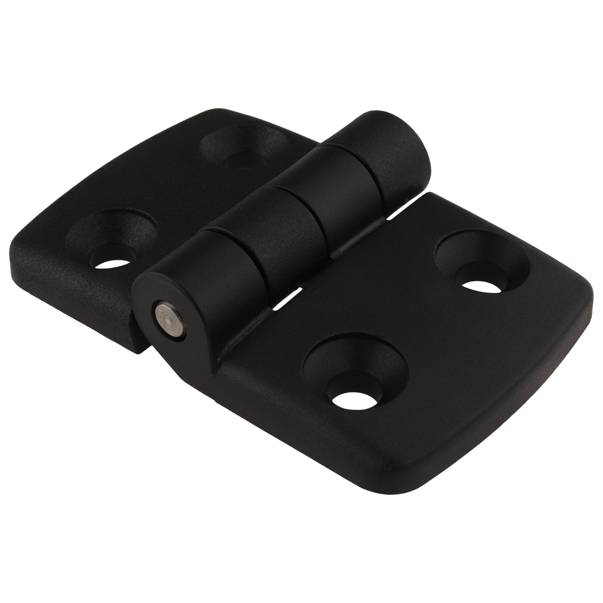 Scharnier, Kunststoff-Kombischarnier, 75x48x16, Kunststoff PA glasfaserverstärkt, schwarz