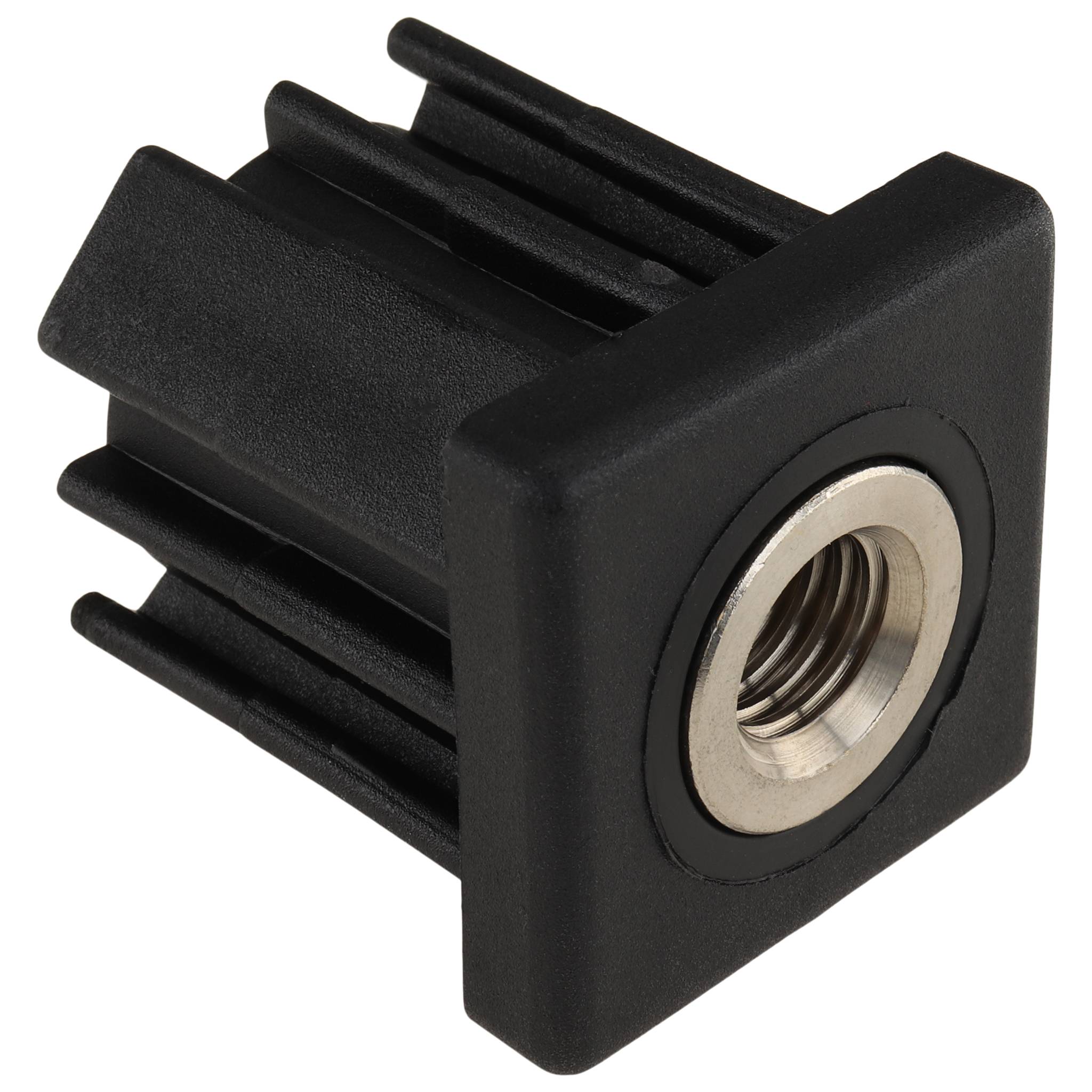 Stopfen, Gewindestopfen M14, 40x40x1.5, Kunststoff PA glasfaserverstärkt, schwarz