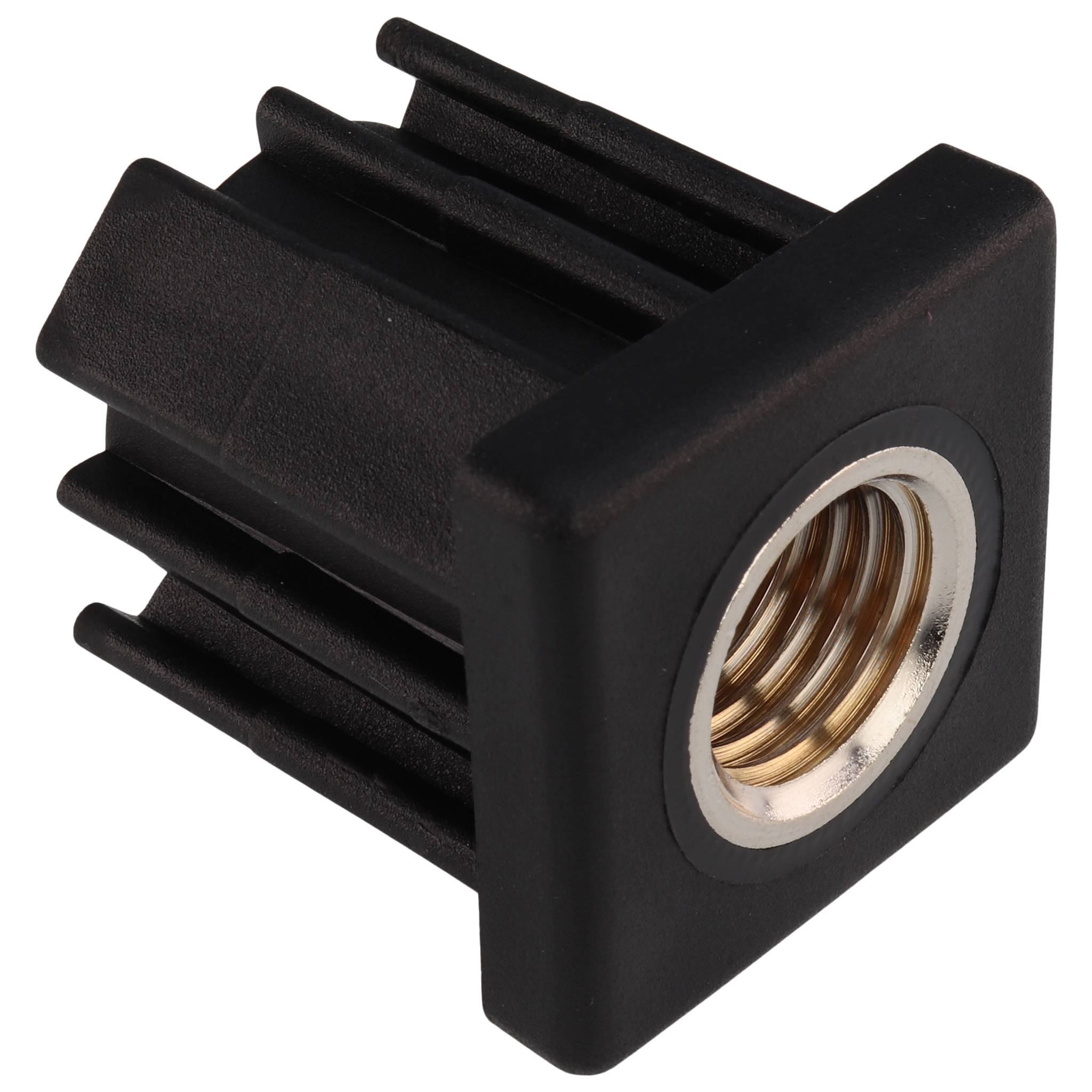 Stopfen, Gewindestopfen M20, 40x40x1.5, Kunststoff PA glasfaserverstärkt, schwarz