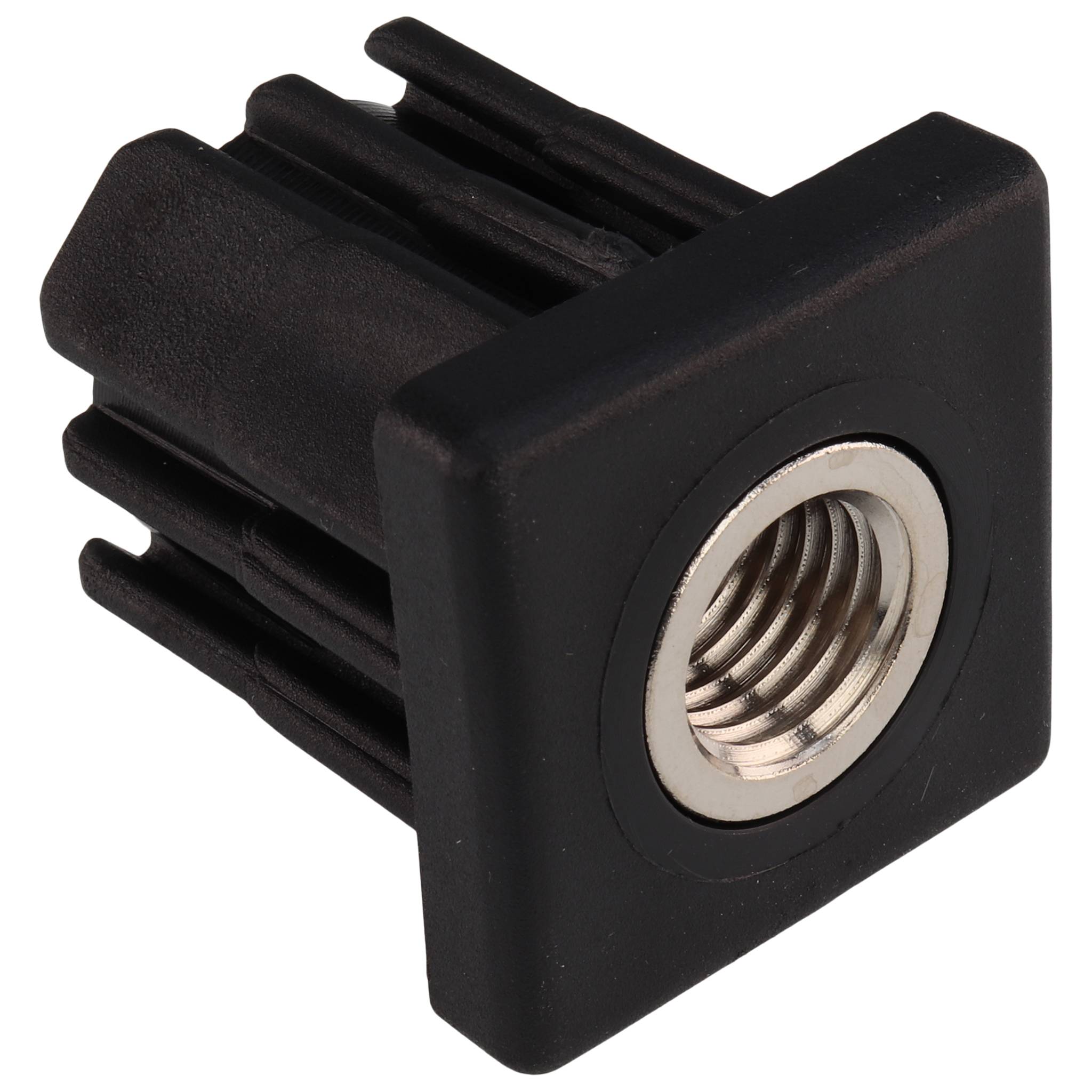 Stopfen, Gewindestopfen M16, 40x40x2.5, Kunststoff PA glasfaserverstärkt, schwarz