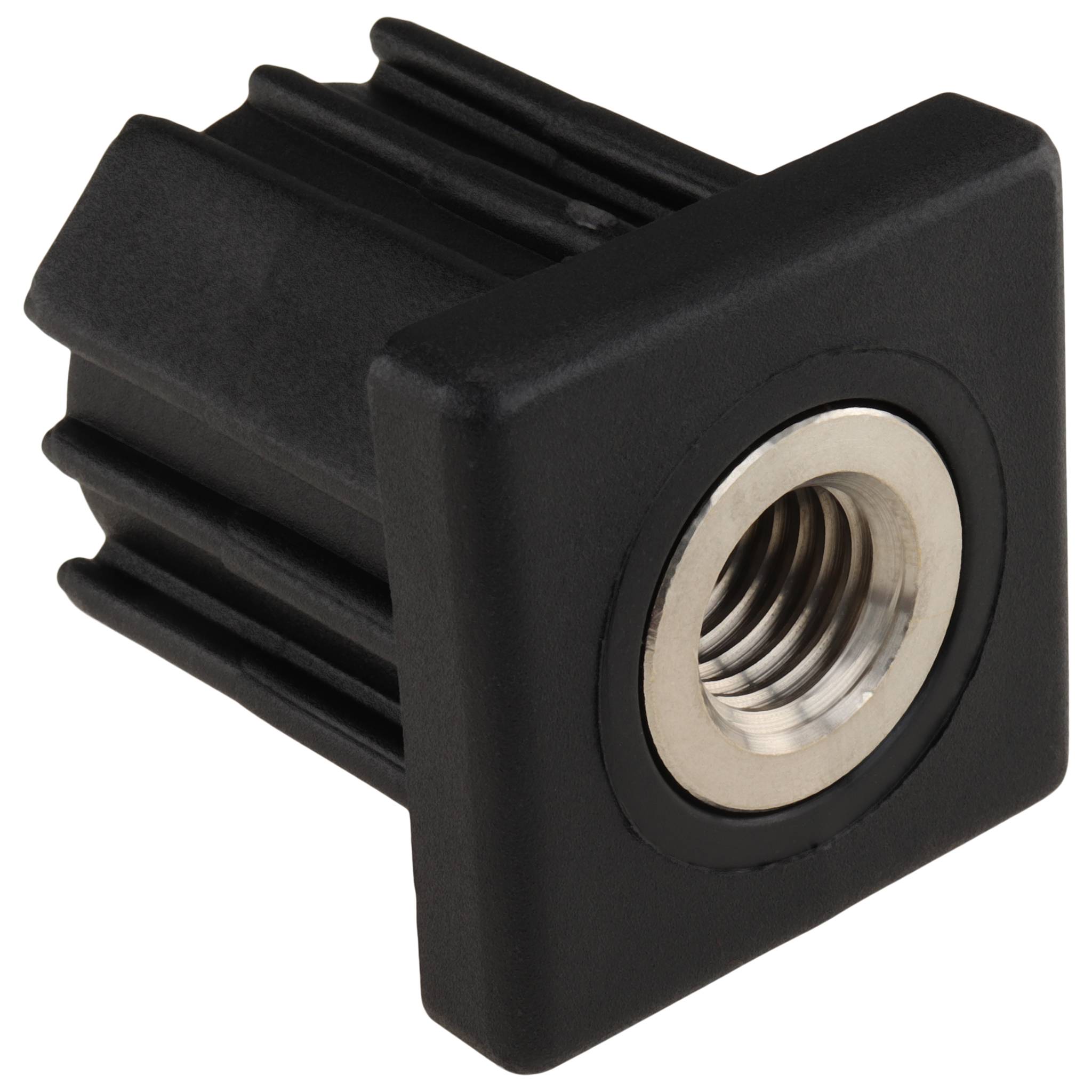 Stopfen, Gewindestopfen M14, 40x40x3.0, Kunststoff PA glasfaserverstärkt, schwarz