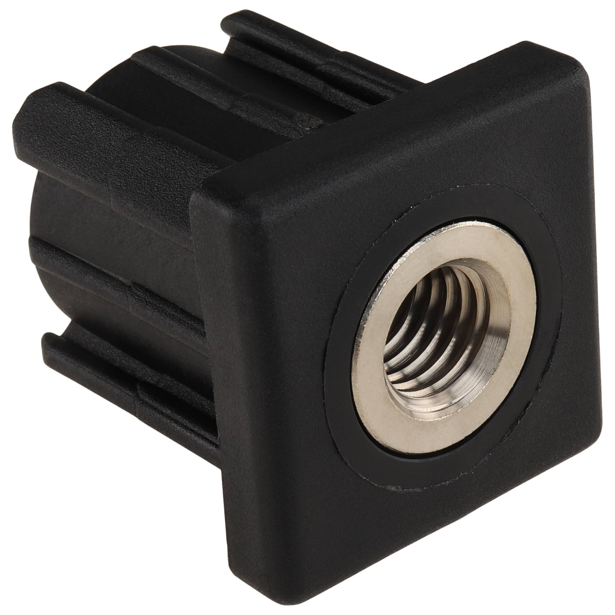 Stopfen, Gewindestopfen M14, 40x40x4.0, Kunststoff PA glasfaserverstärkt, schwarz