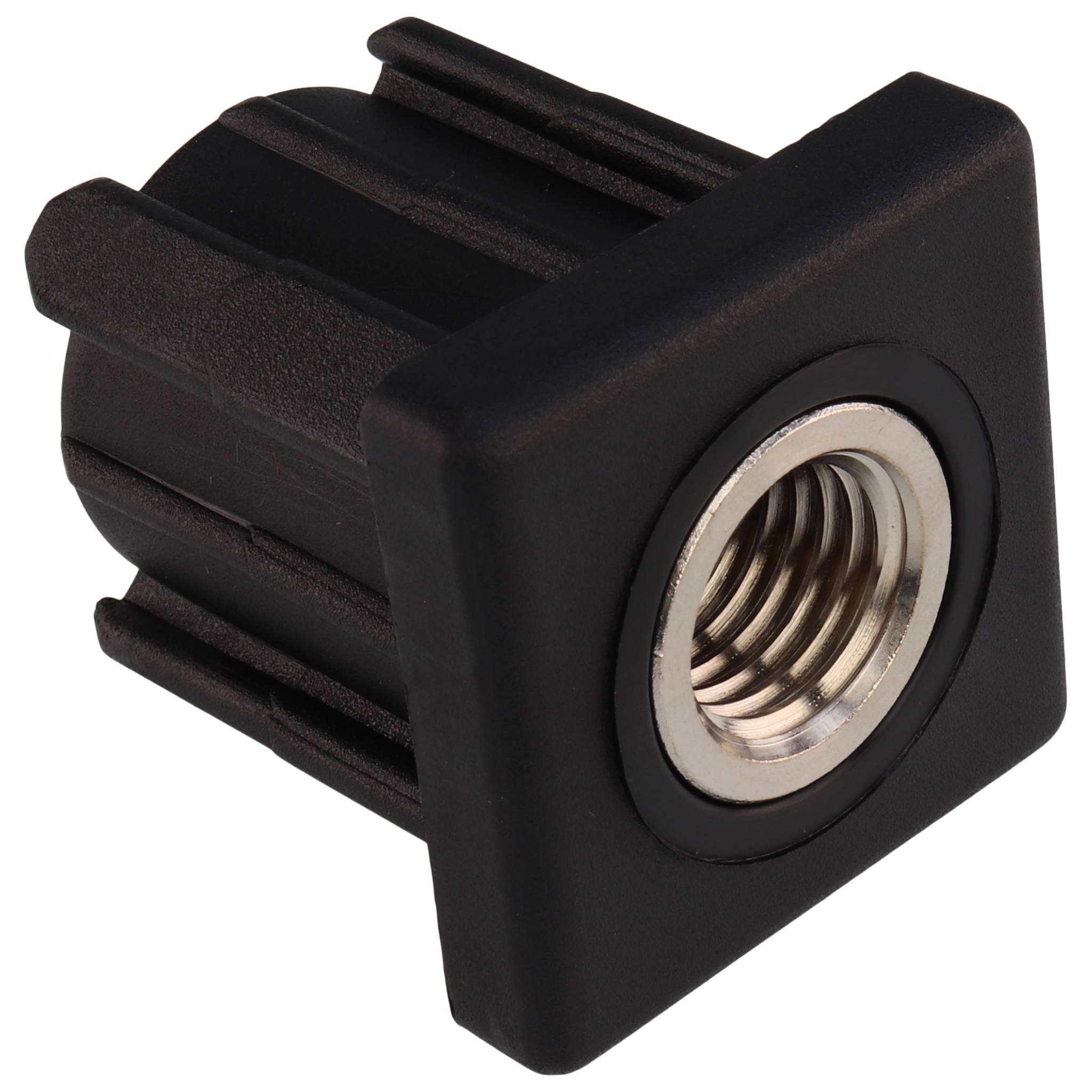 Stopfen, Gewindestopfen M16, 40x40x4.0, Kunststoff PA glasfaserverstärkt, schwarz