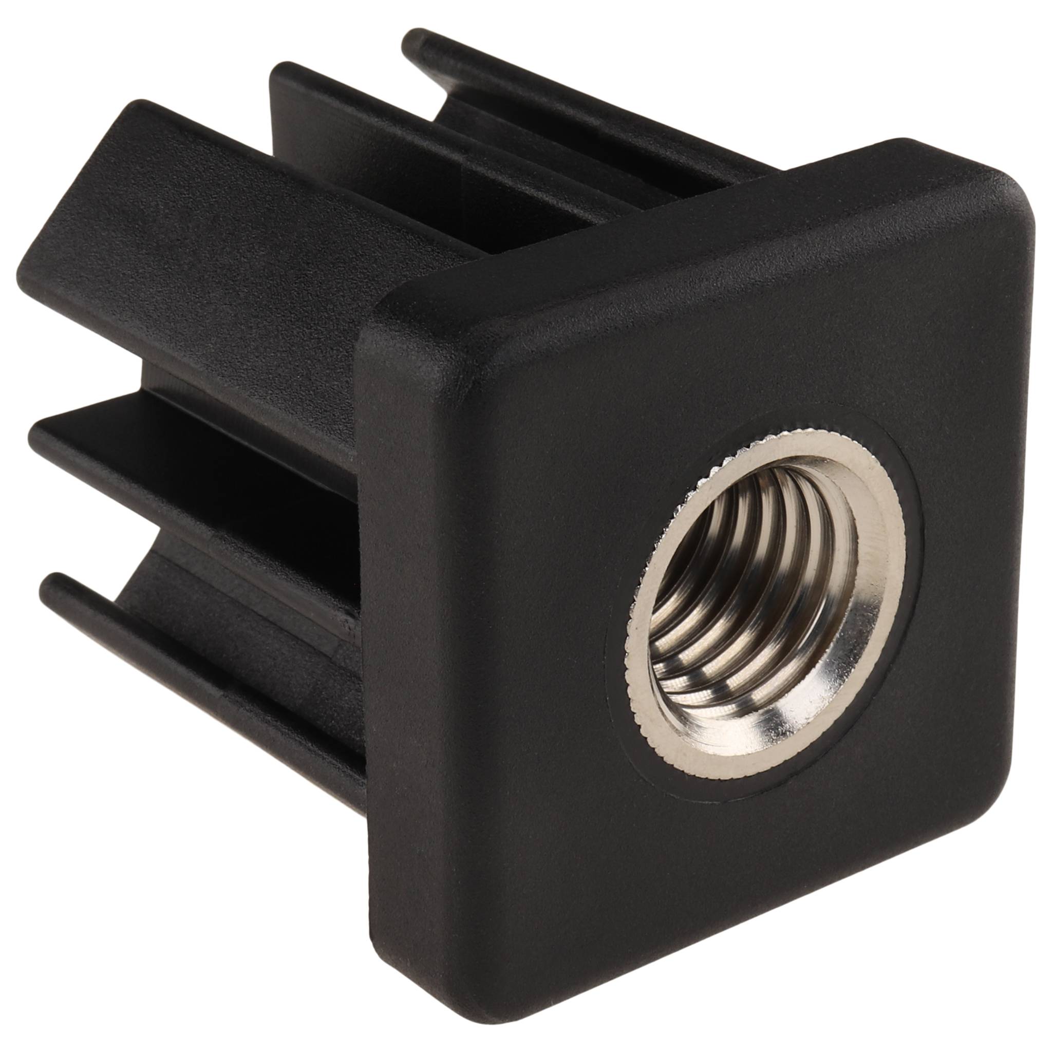 Stopfen, Gewindestopfen M20, 50x50x1.5, Kunststoff PA glasfaserverstärkt, schwarz