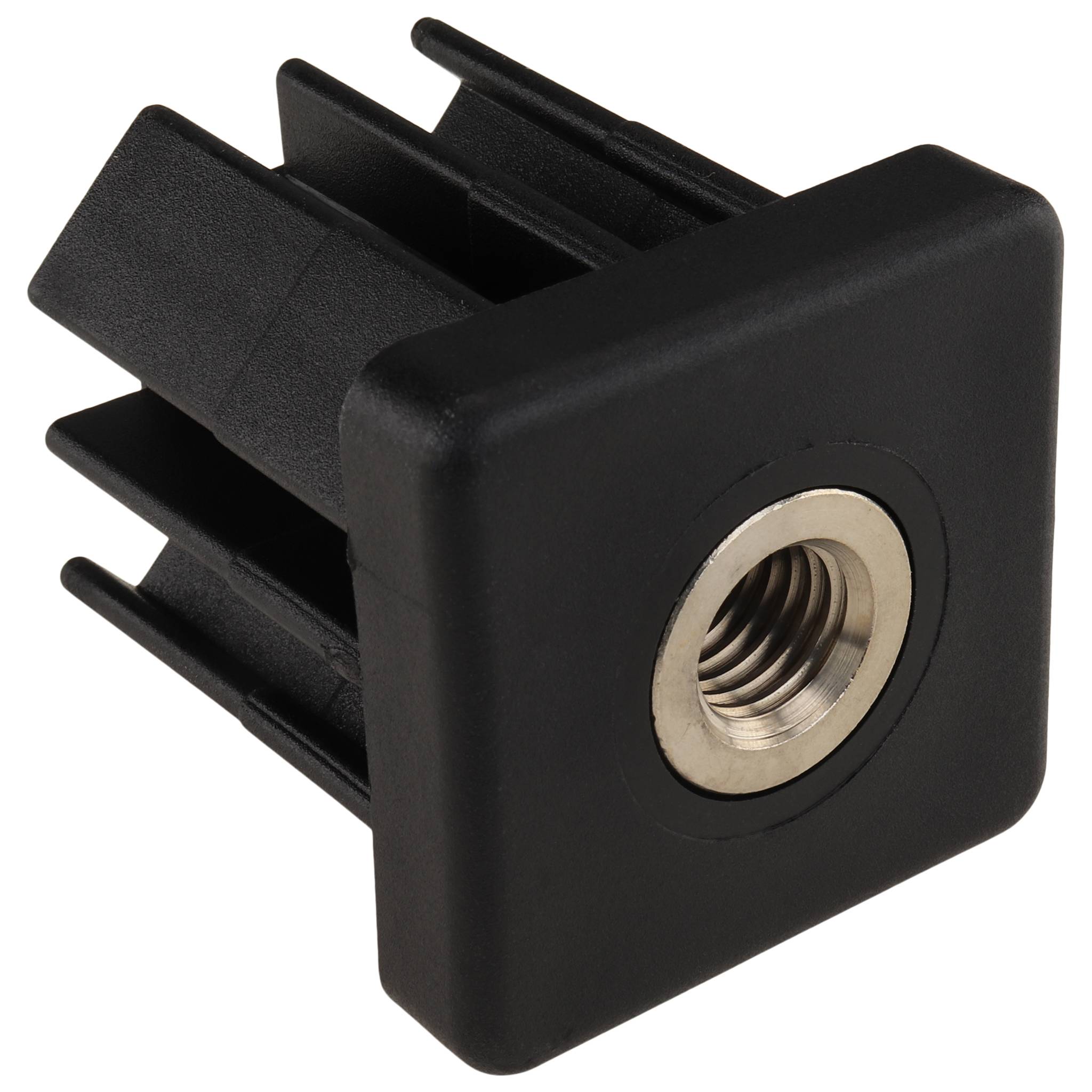 Stopfen, Gewindestopfen M14, 50x50x2.5, Kunststoff PA glasfaserverstärkt, schwarz