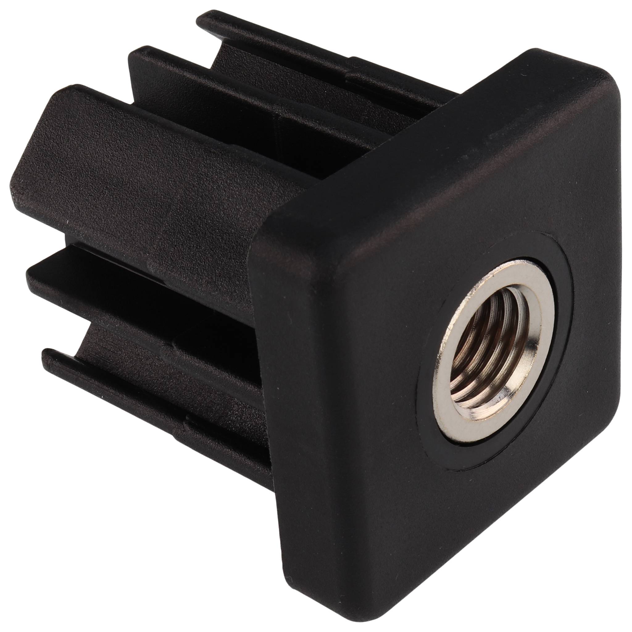 Stopfen, Gewindestopfen M16, 50x50x3.0, Kunststoff PA glasfaserverstärkt, schwarz